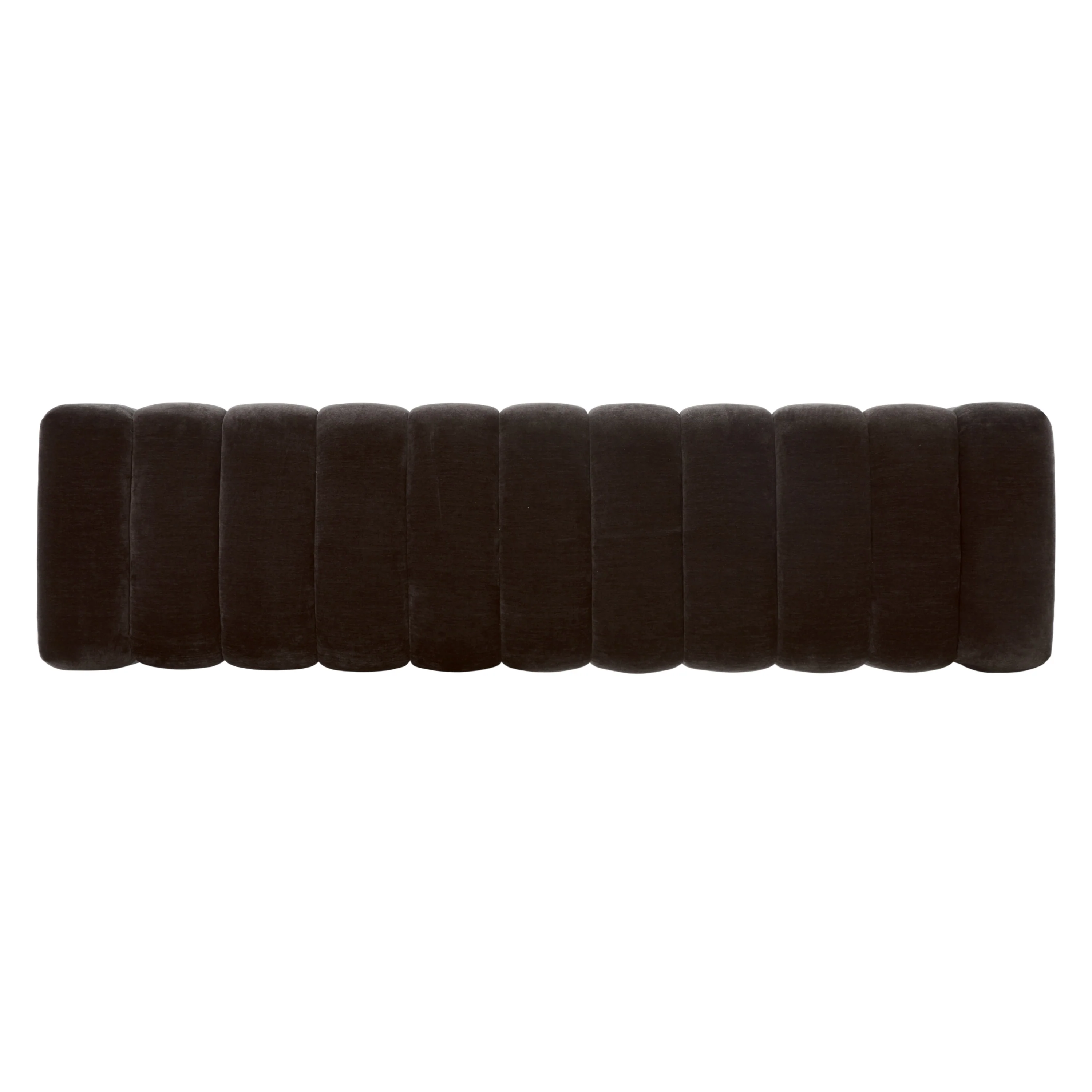 Canale 63" Fabric Bench | Ganache Brown - Image 7