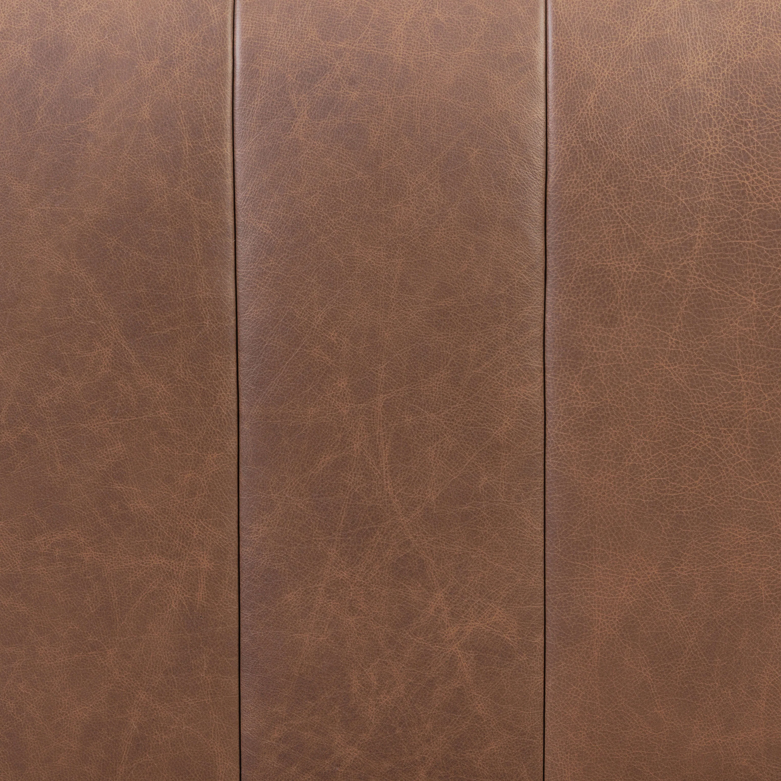 Canale 86" Leather Sofa | Caramel Brown - Image 15