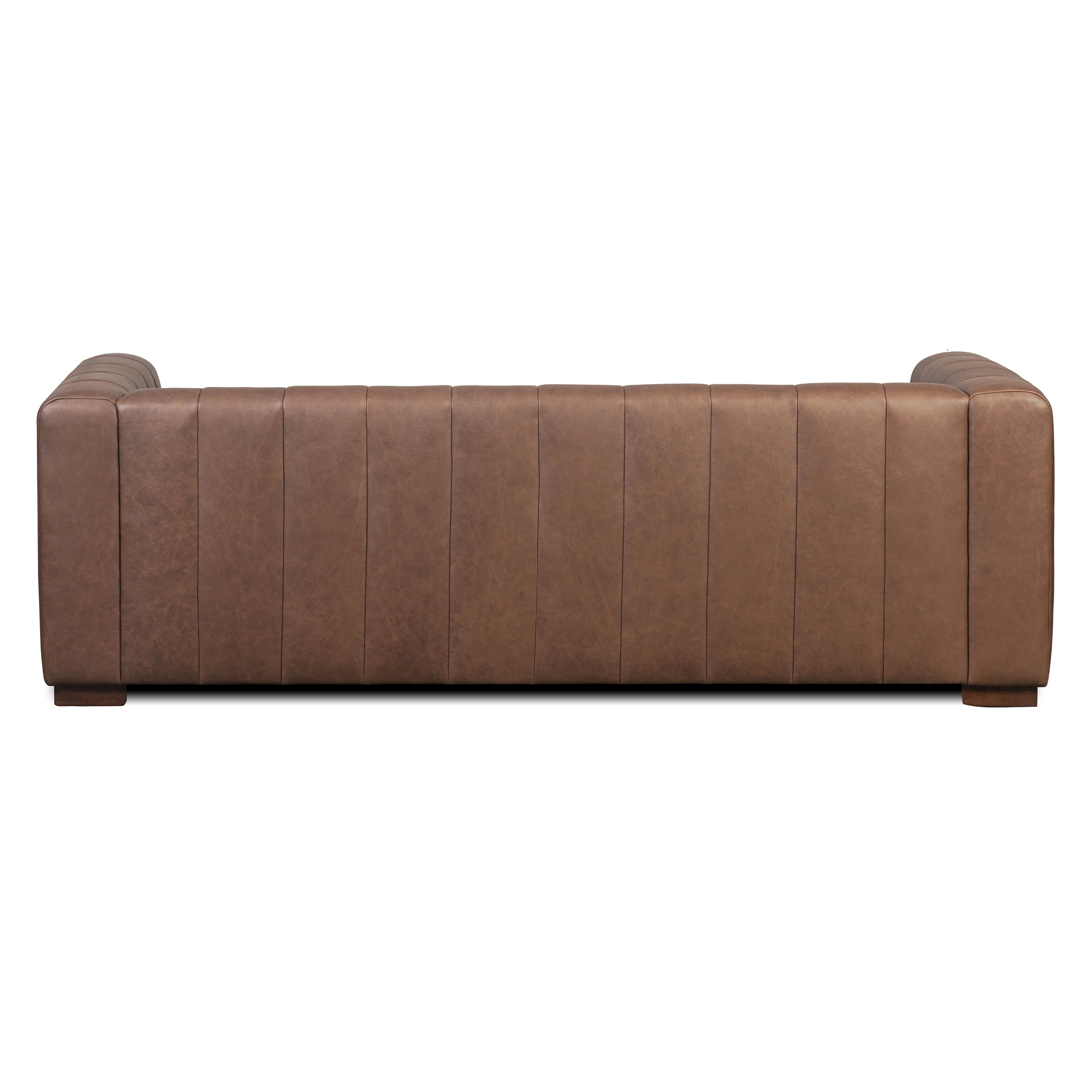 Canale 86" Leather Sofa | Caramel Brown - Image 6