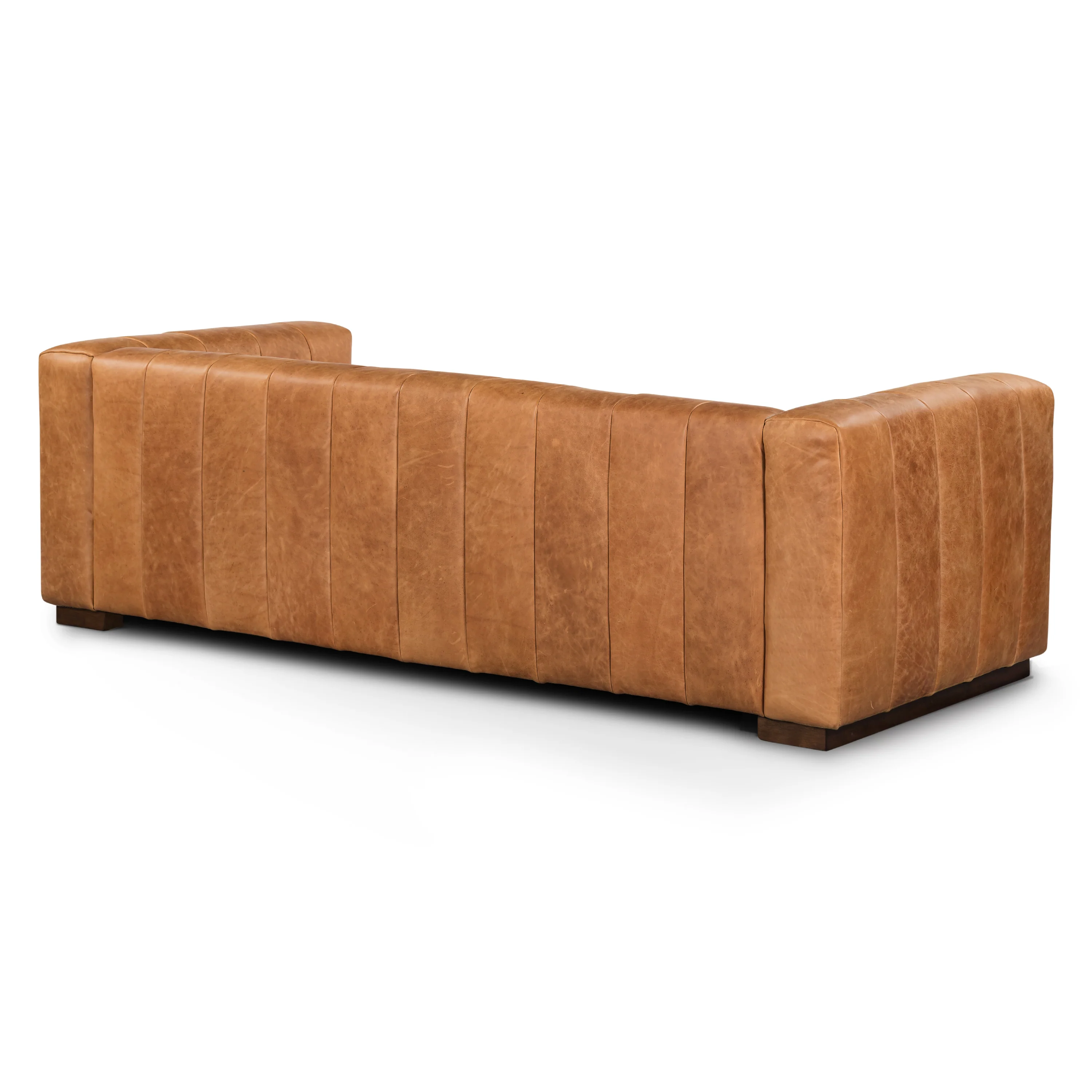 Canale 86" Leather Sofa | Cognac Tan - Image 7