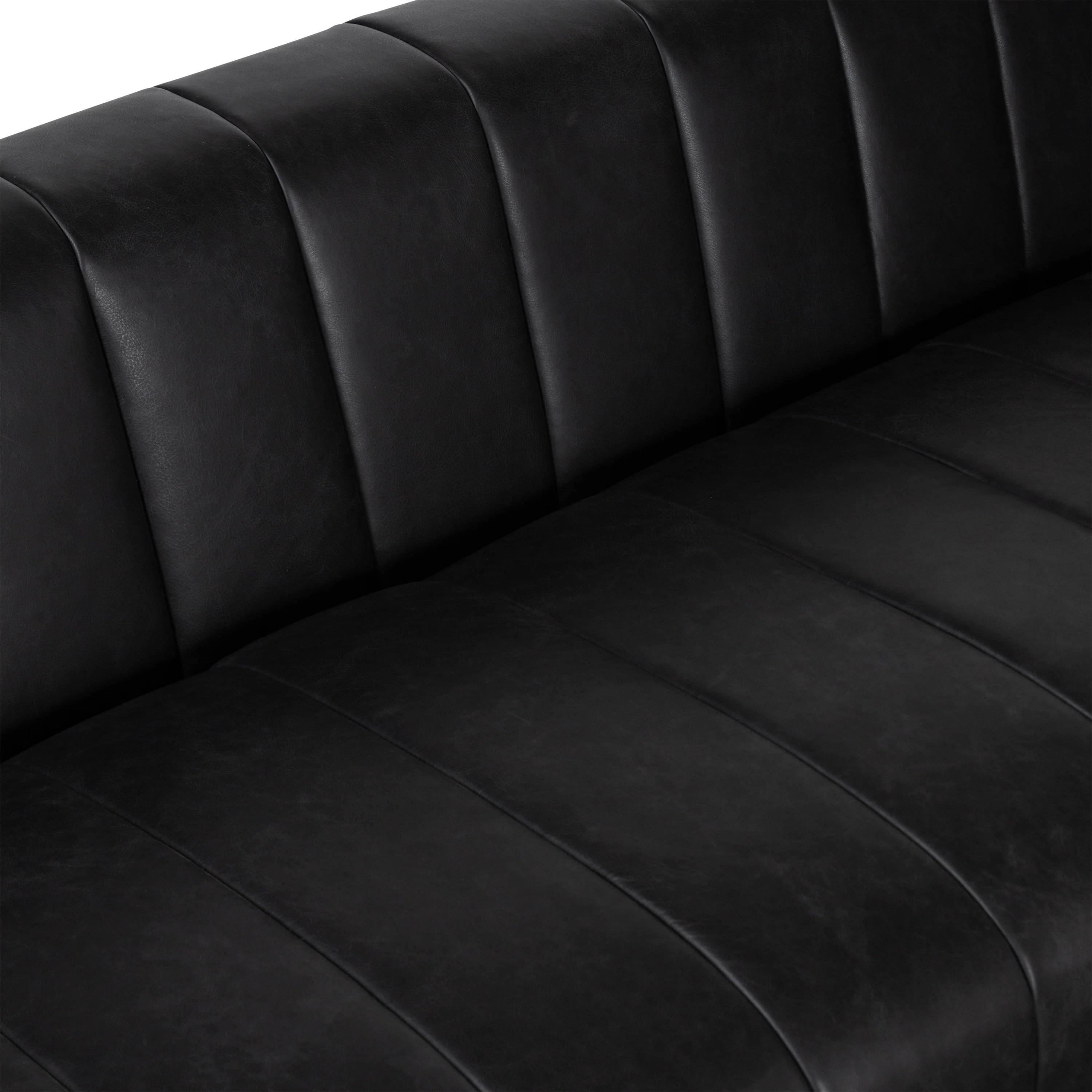 Canale 86" Leather Sofa | Onyx Black - Image 14