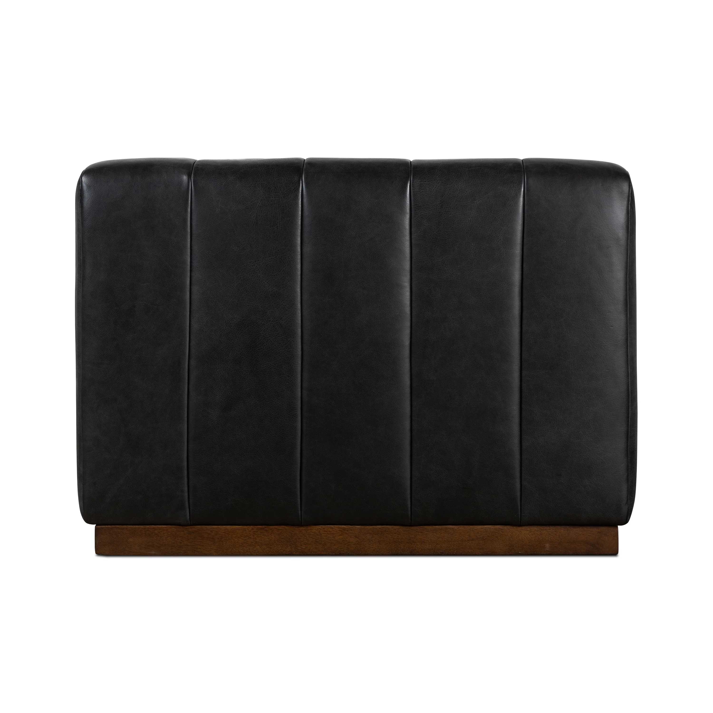 Canale 86" Leather Sofa | Onyx Black - Image 6