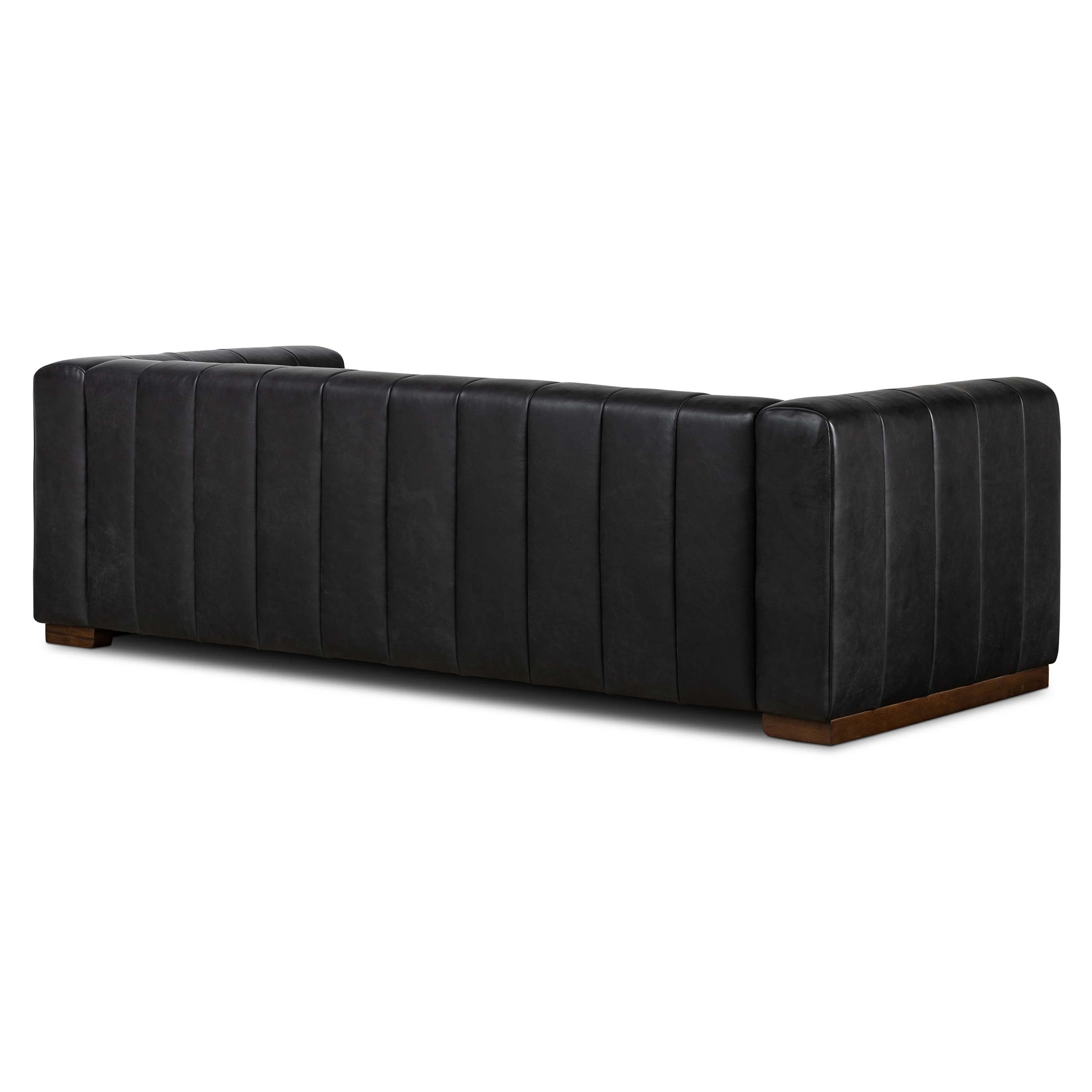 Canale 86" Leather Sofa | Onyx Black - Image 7