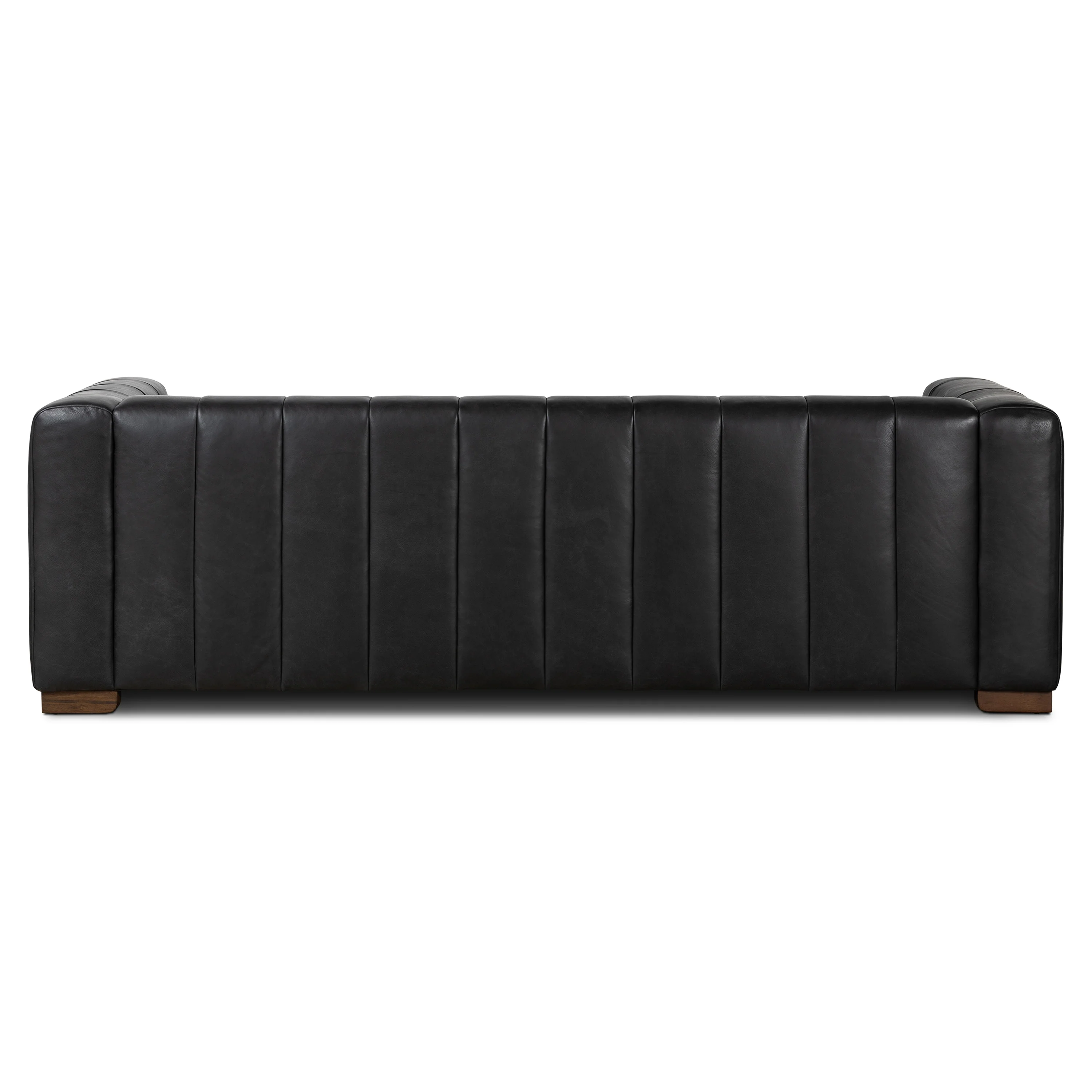 Canale 86" Leather Sofa | Onyx Black - Image 8