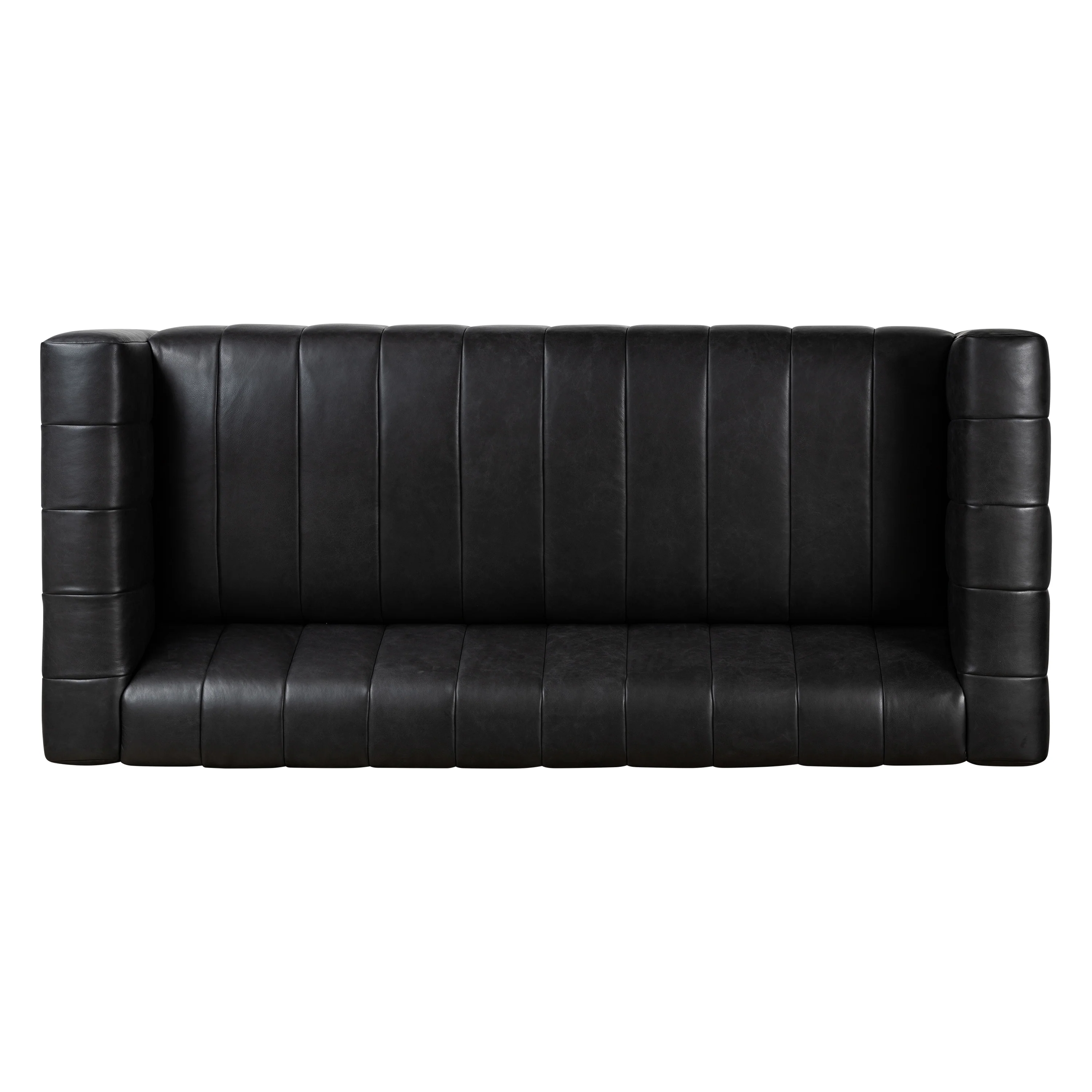 Canale 86" Leather Sofa | Onyx Black - Image 9