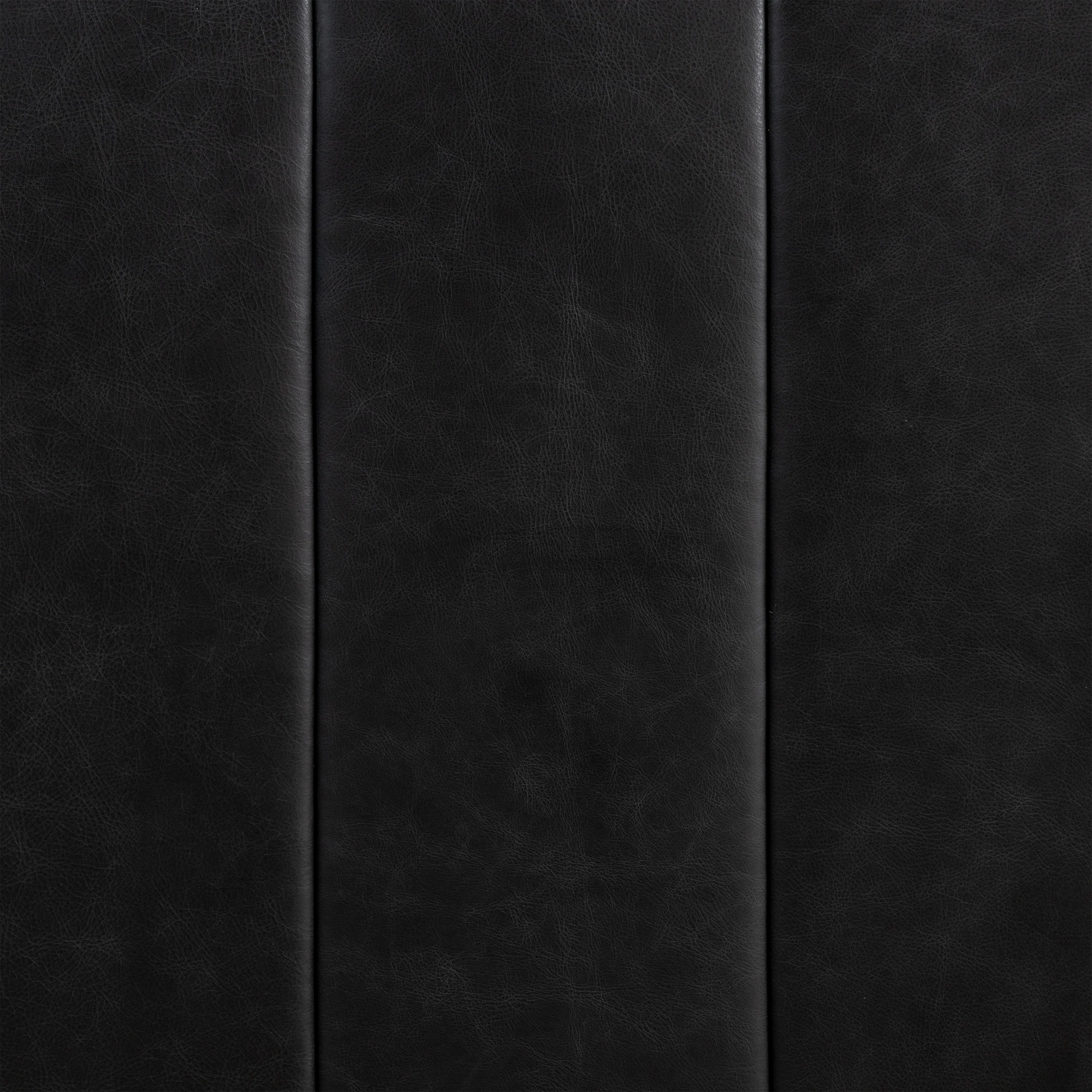 Canale 99" Leather Sofa | Onyx Black - Image 13