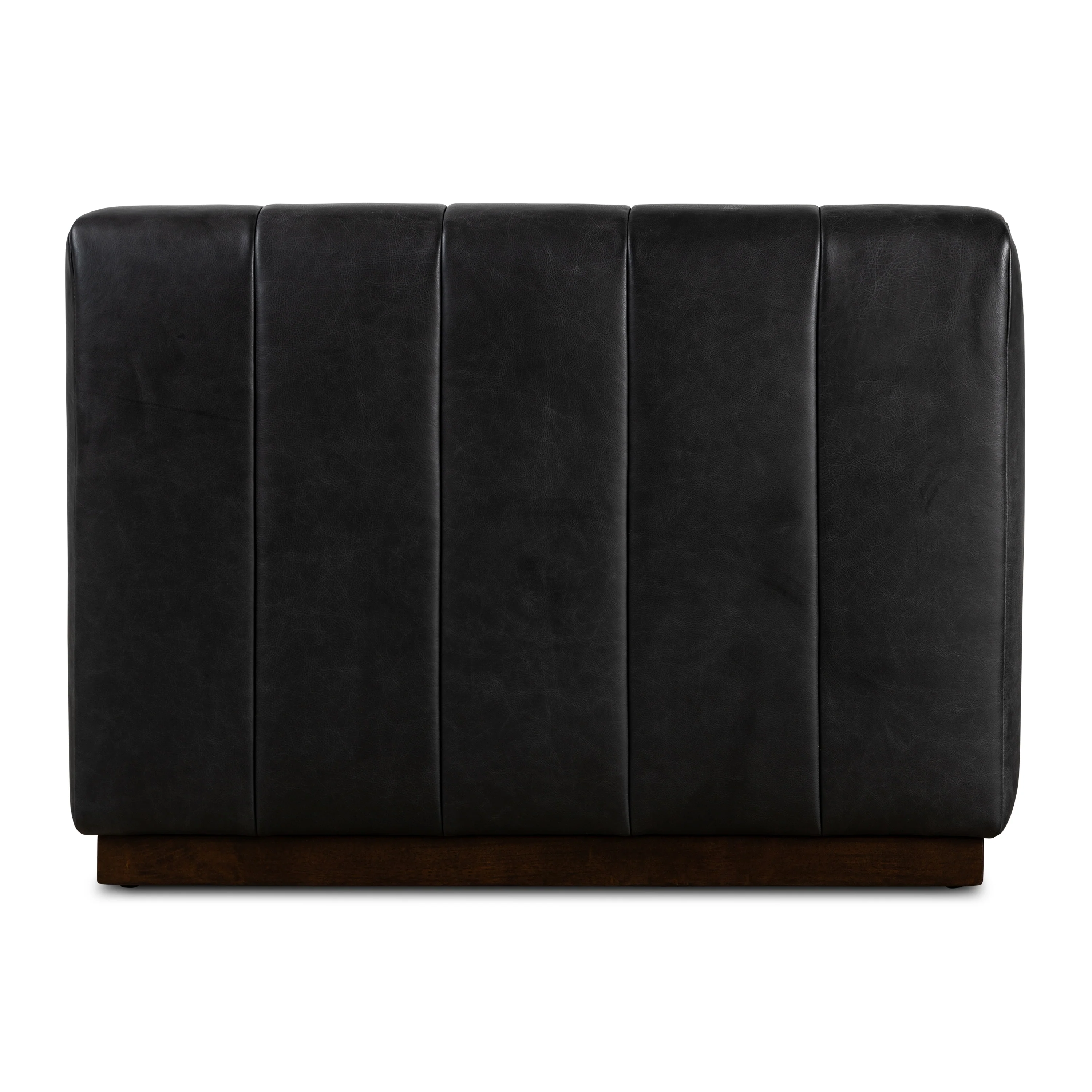 Canale 99" Leather Sofa | Onyx Black - Image 4