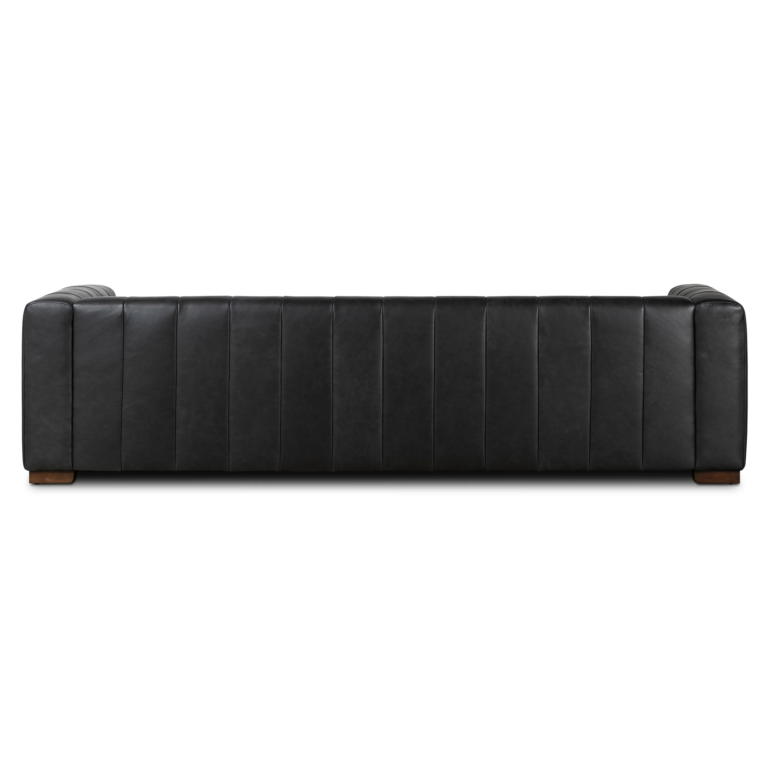 Canale 99" Leather Sofa | Onyx Black - Image 6