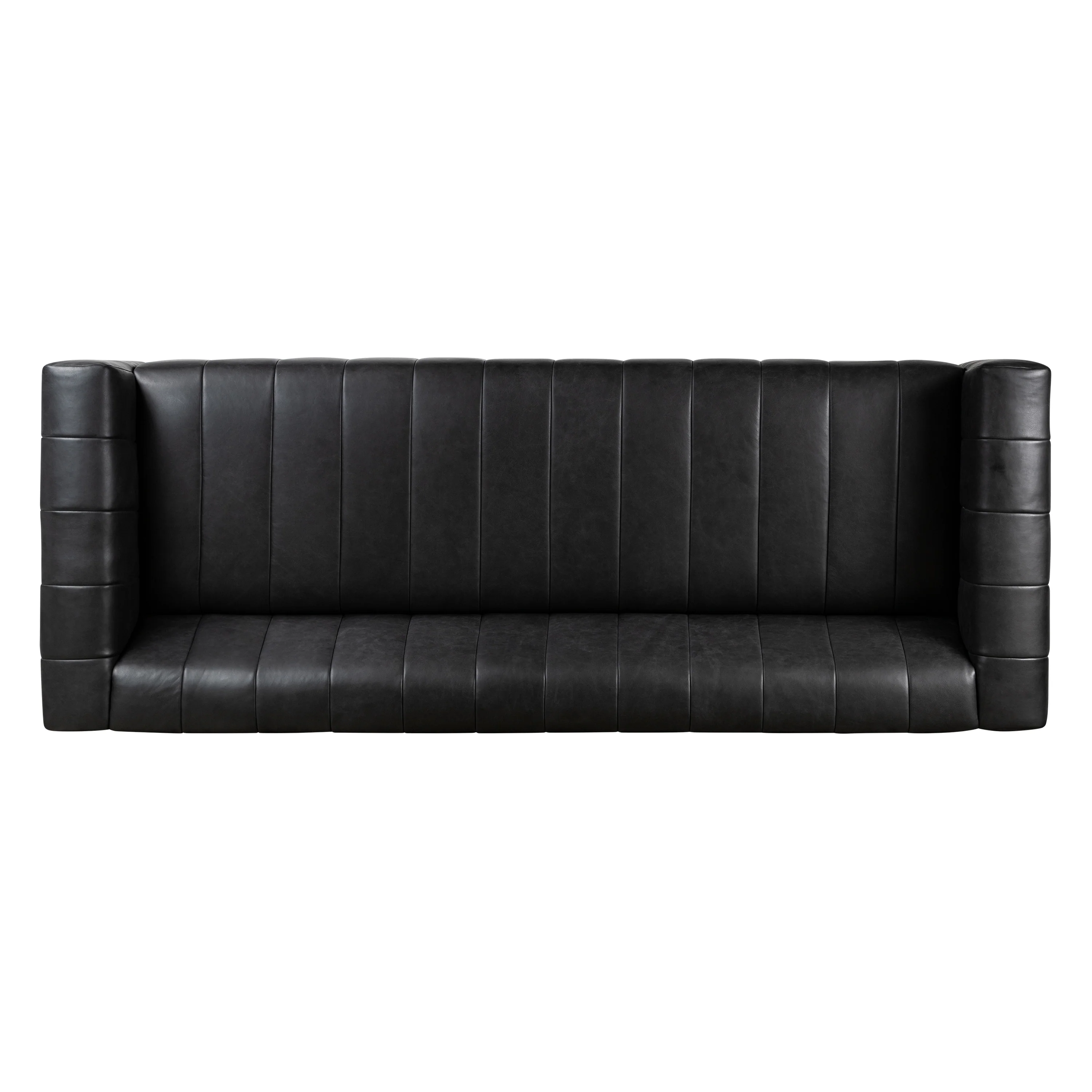 Canale 99" Leather Sofa | Onyx Black - Image 7