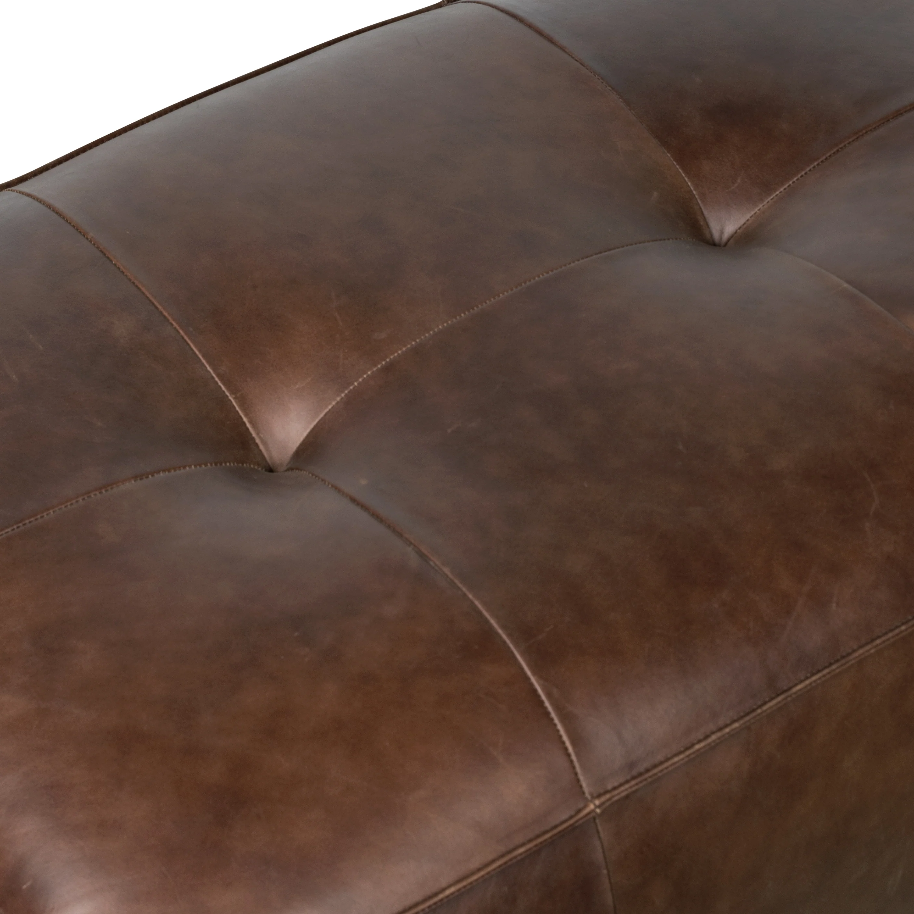 Capa Leather Ottoman | Chocolate Brown - Image 10