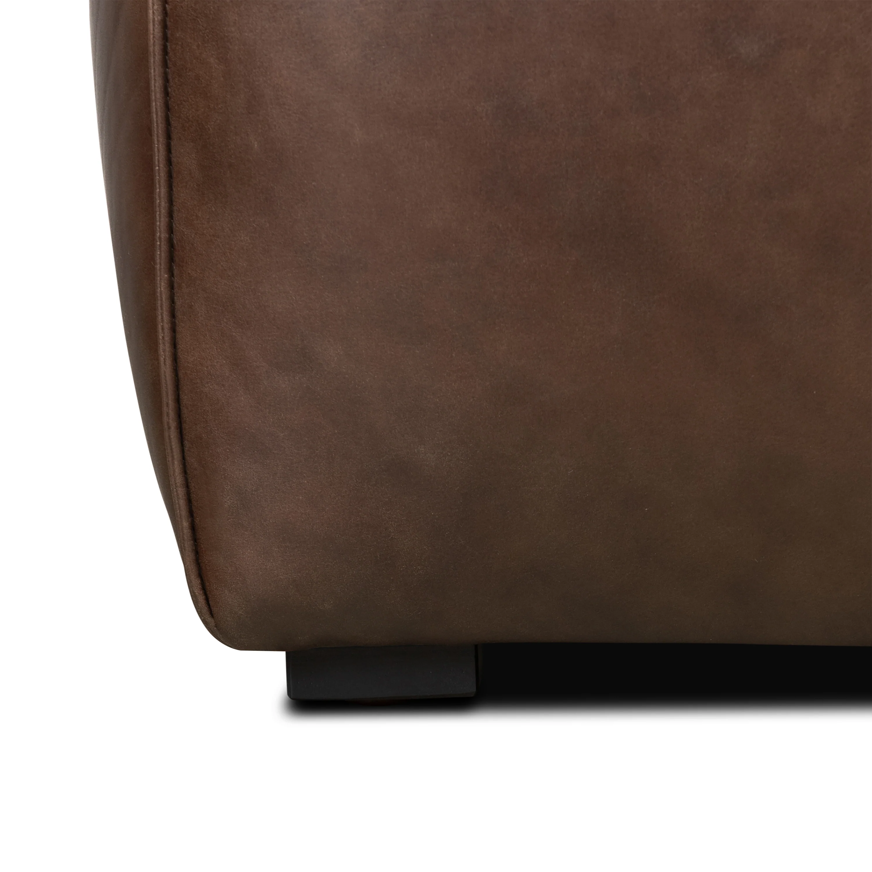 Capa Leather Ottoman | Chocolate Brown - Image 11
