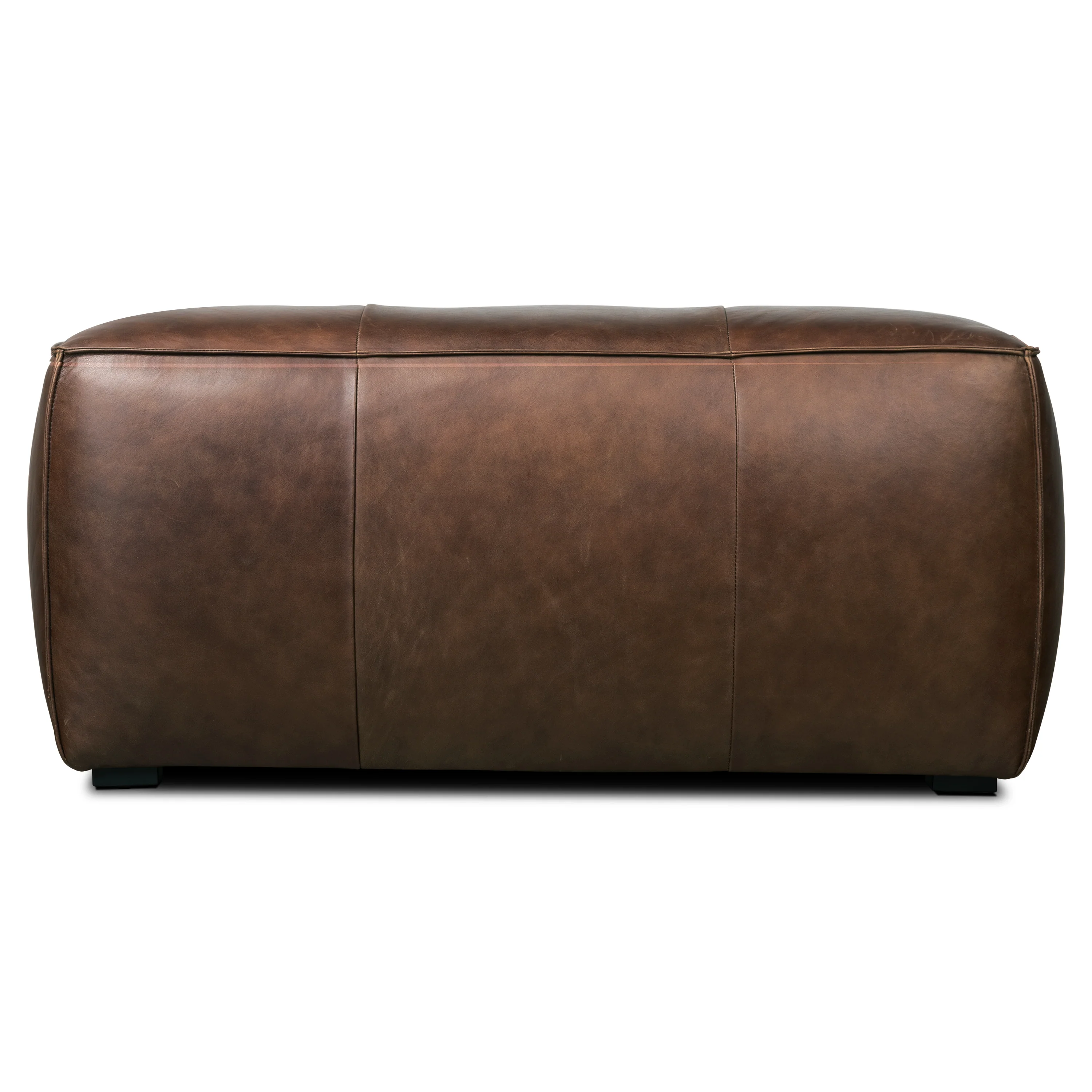 Capa Leather Ottoman | Chocolate Brown - Image 2