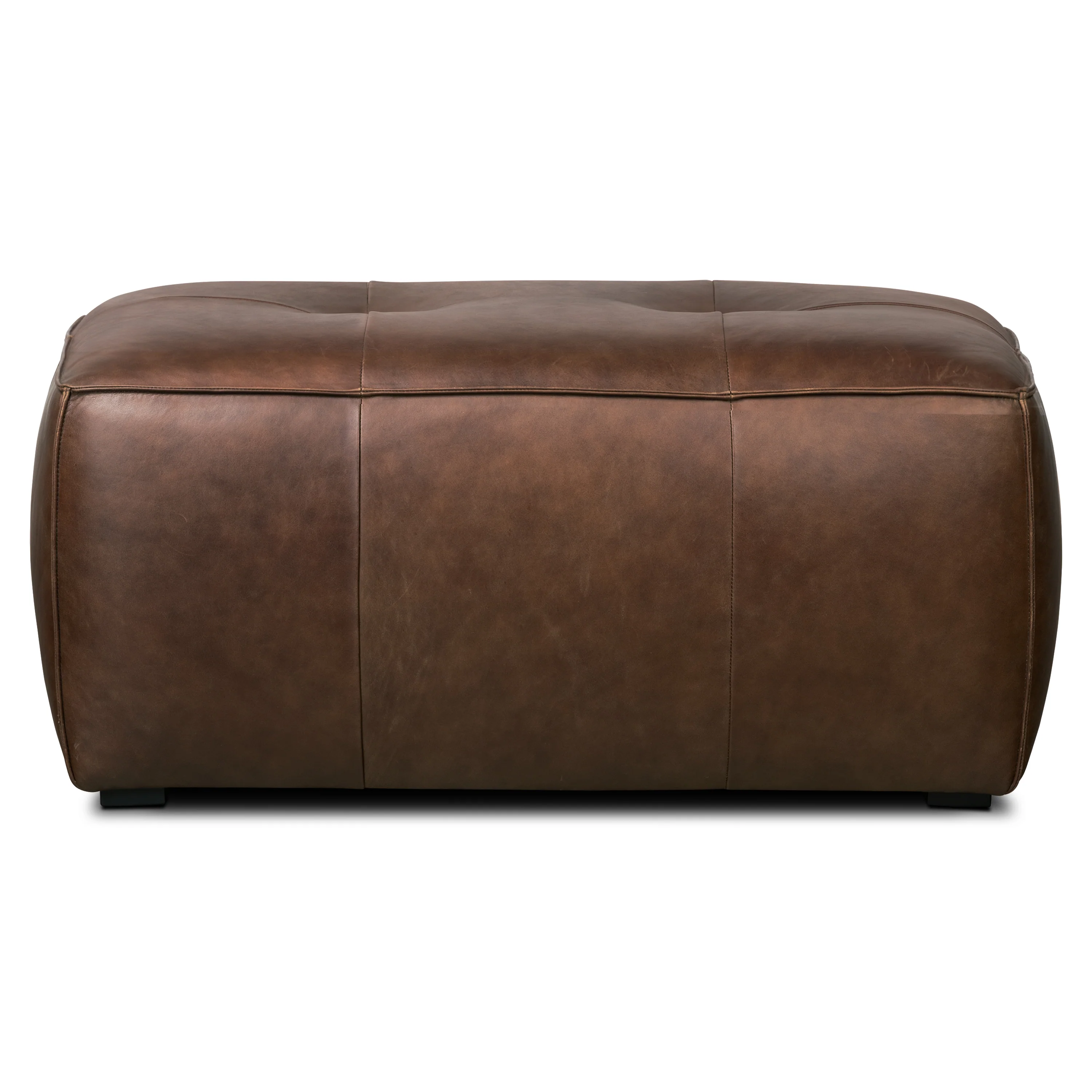Capa Leather Ottoman | Chocolate Brown - Image 3