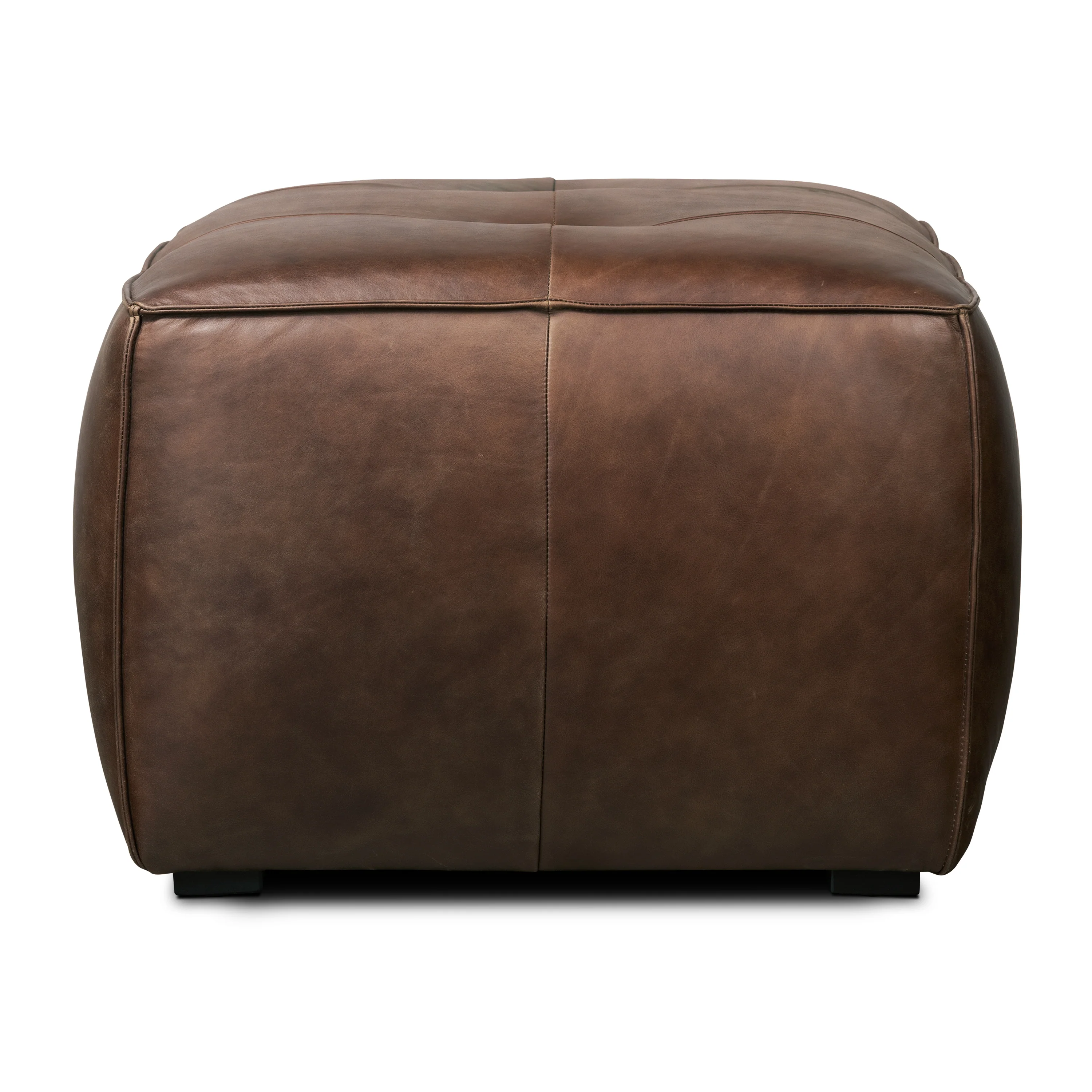 Capa Leather Ottoman | Chocolate Brown - Image 5