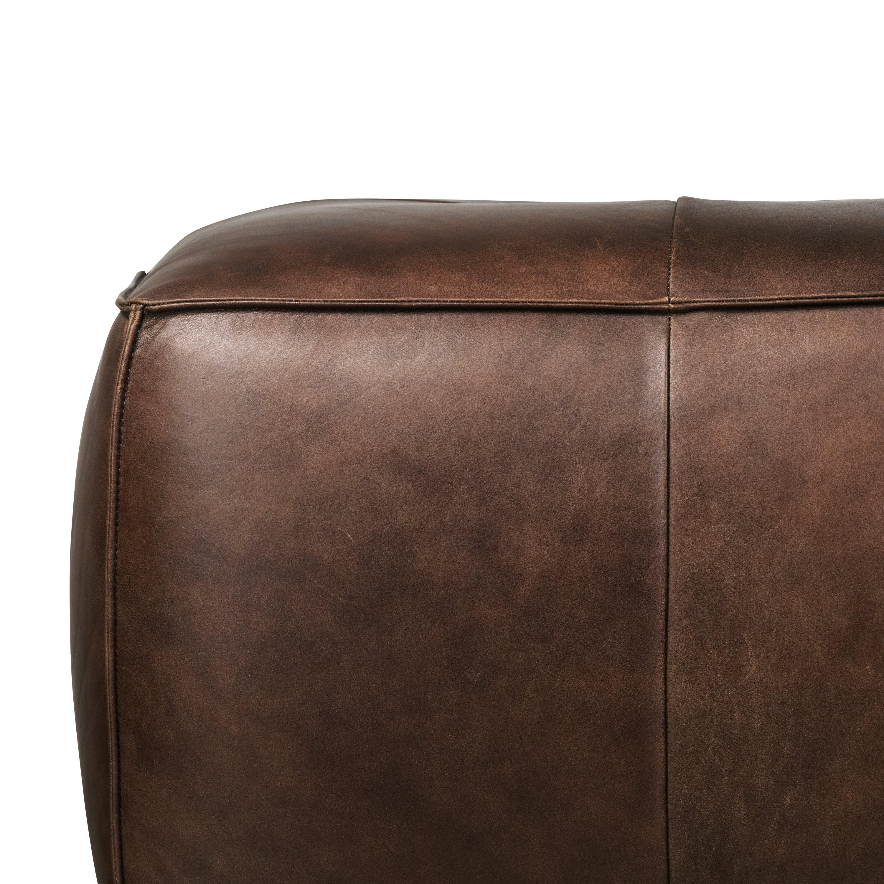 Capa Leather Ottoman | Chocolate Brown - Image 8