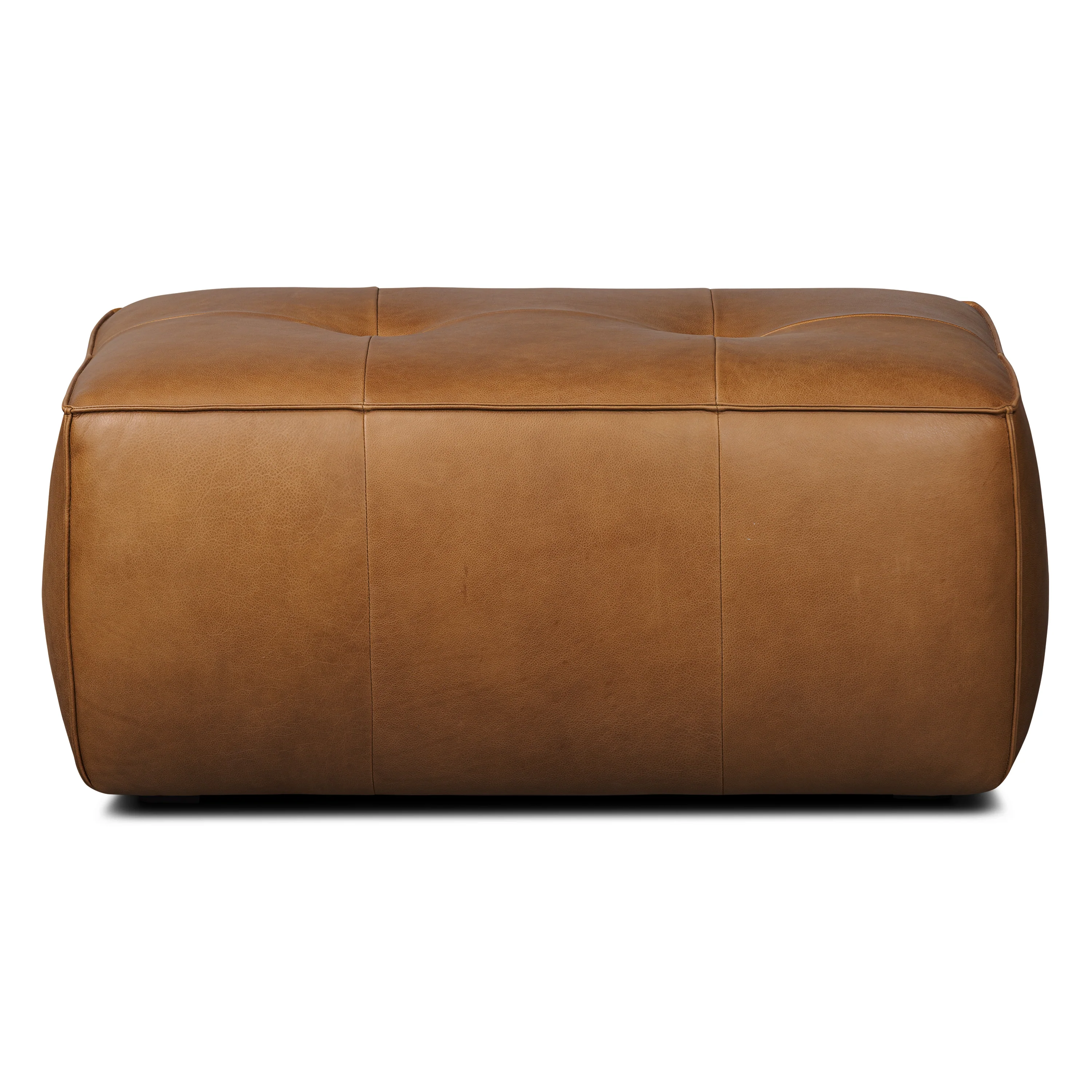 Capa Leather Ottoman | Saddle Tan - Image 3
