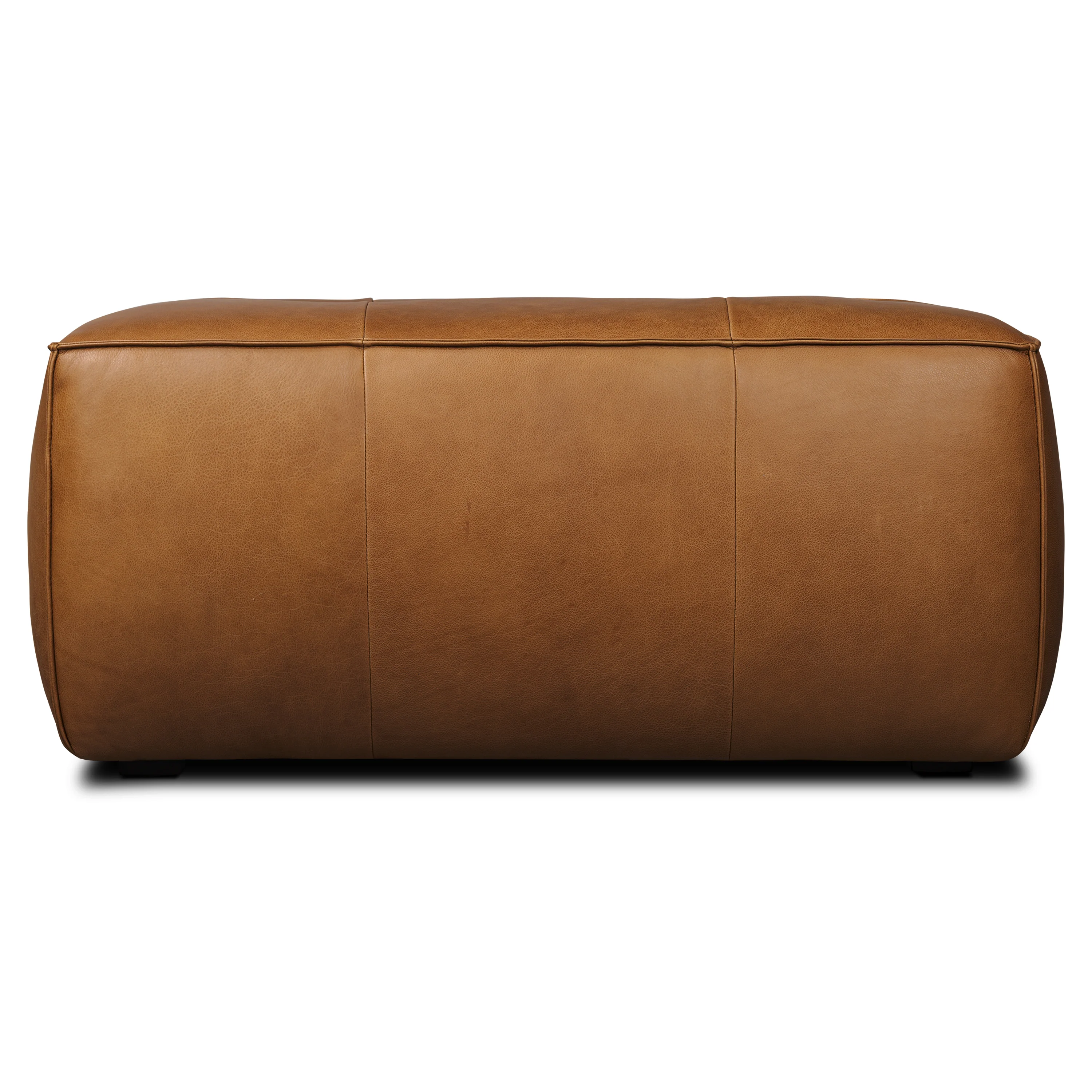 Capa Leather Ottoman | Saddle Tan - Image 4