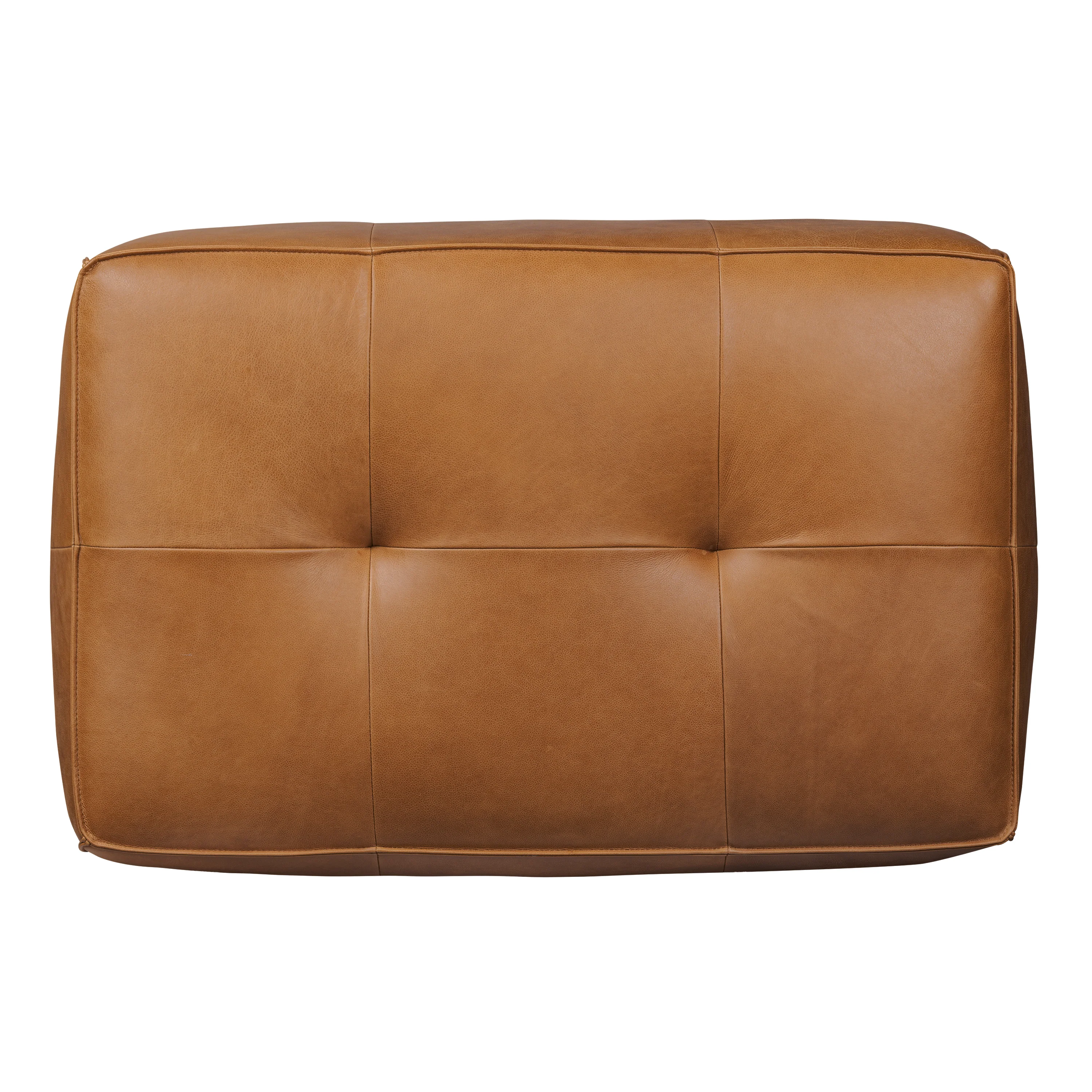 Capa Leather Ottoman | Saddle Tan - Image 7