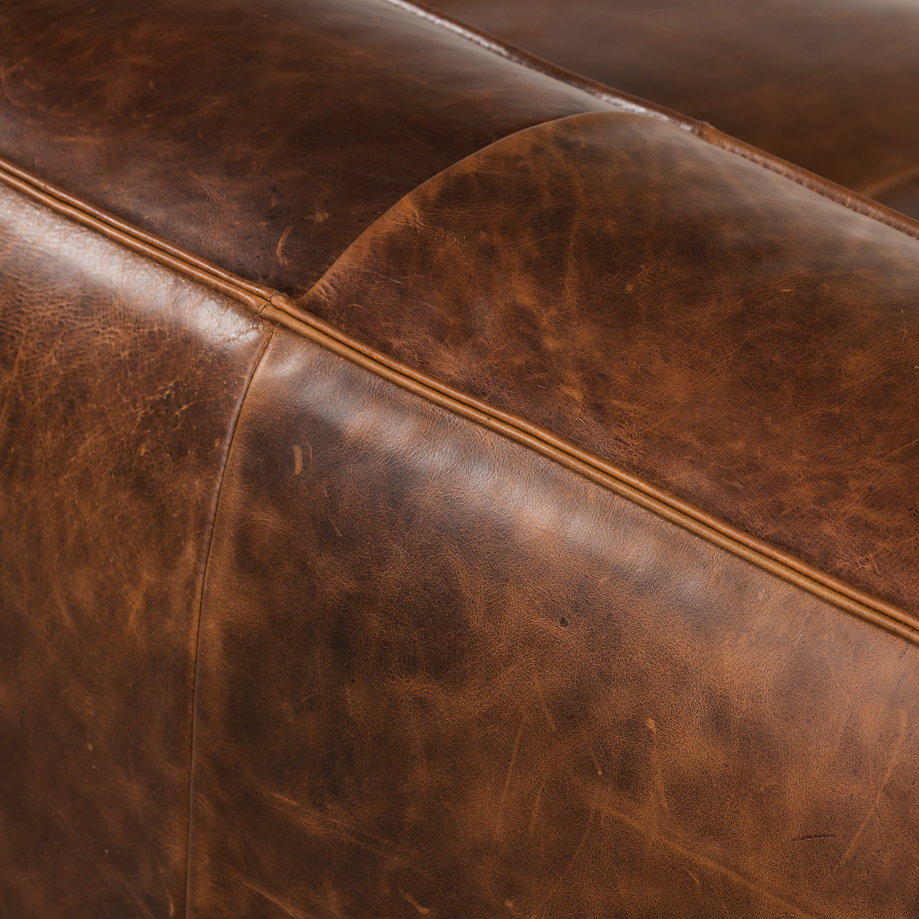 Capa 96.5" Leather Sofa | Chocolate Brown - Image 10