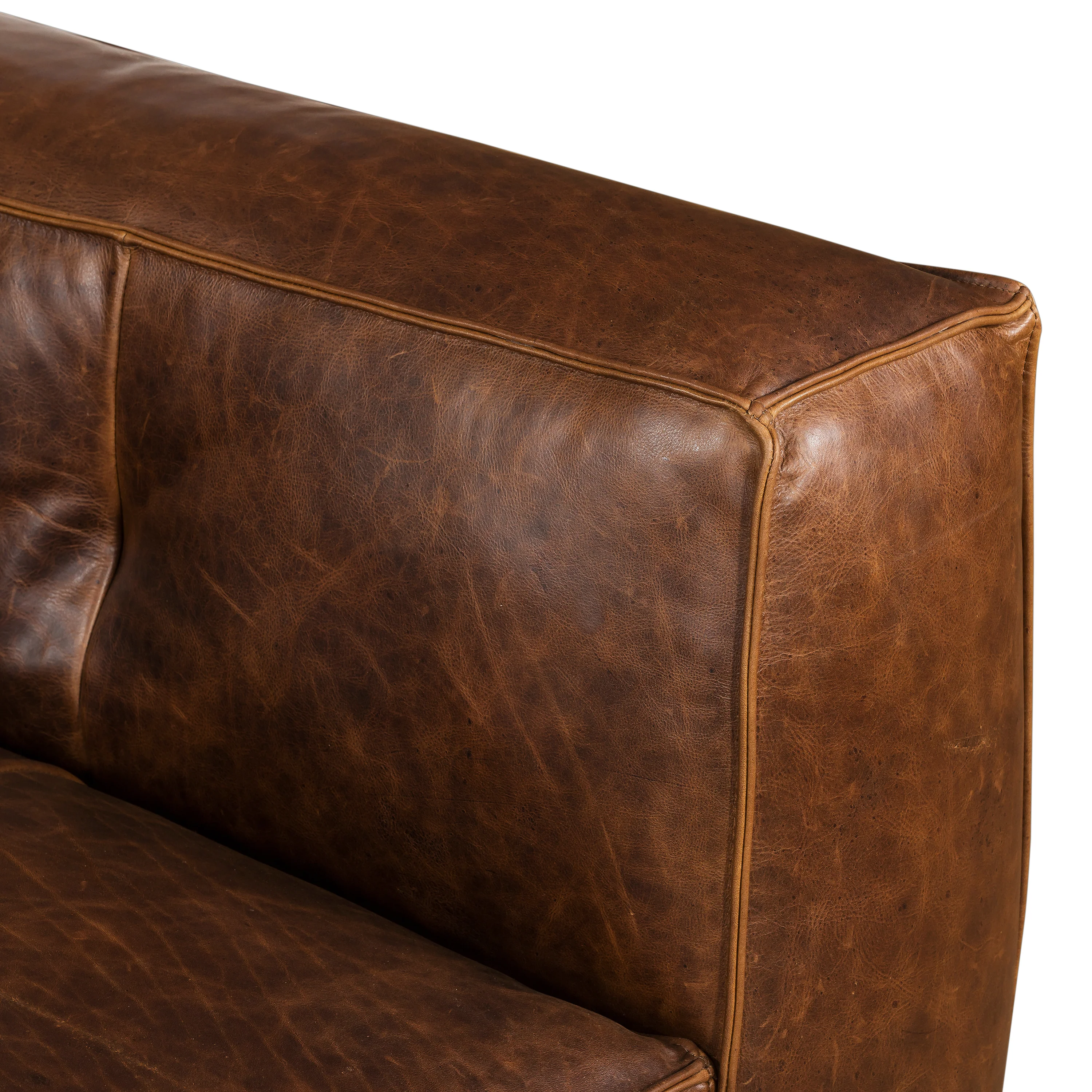 Capa 96.5" Leather Sofa | Chocolate Brown - Image 13