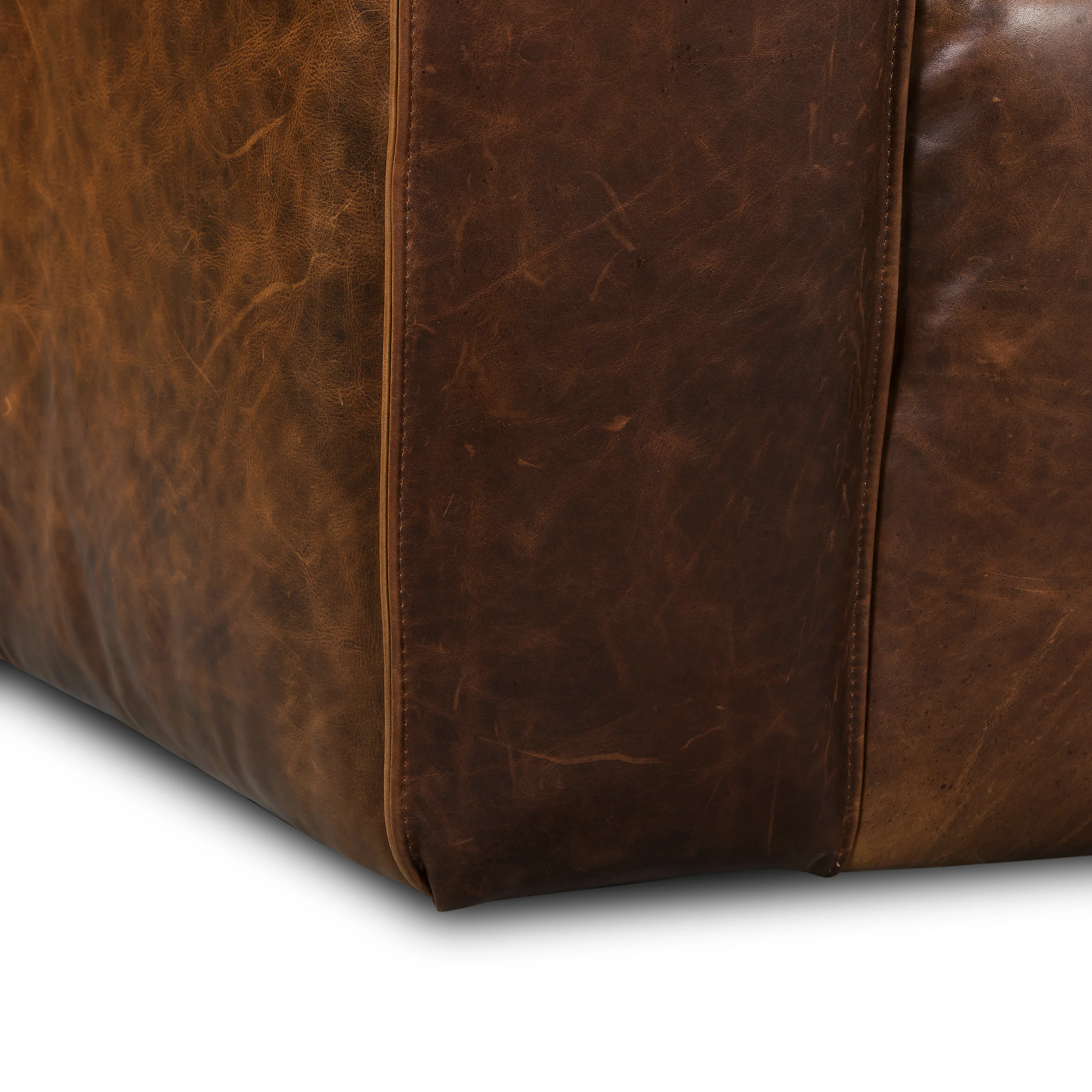 Capa 96.5" Leather Sofa | Chocolate Brown - Image 14