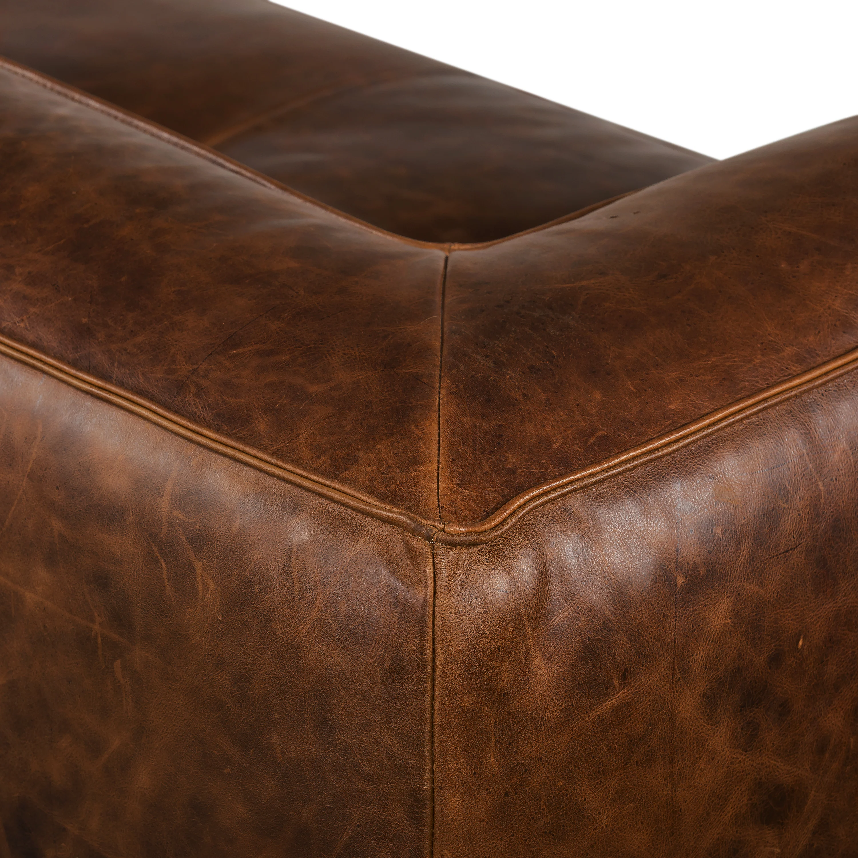 Capa 96.5" Leather Sofa | Chocolate Brown - Image 15