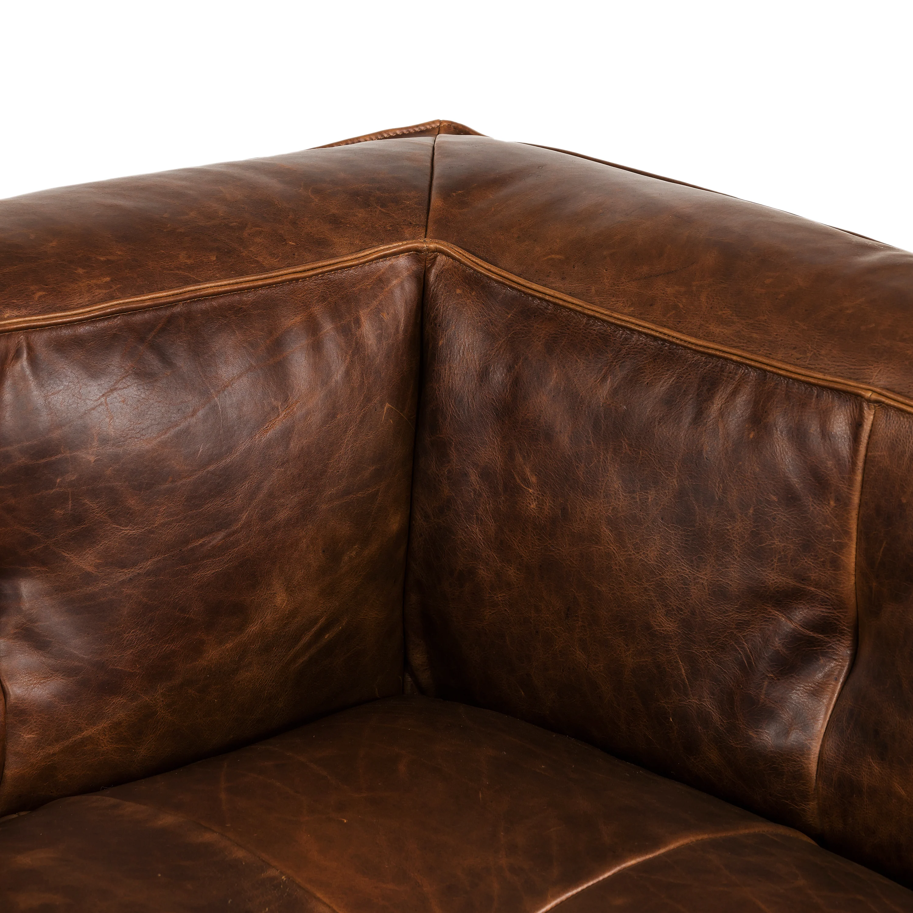 Capa 96.5" Leather Sofa | Chocolate Brown - Image 16