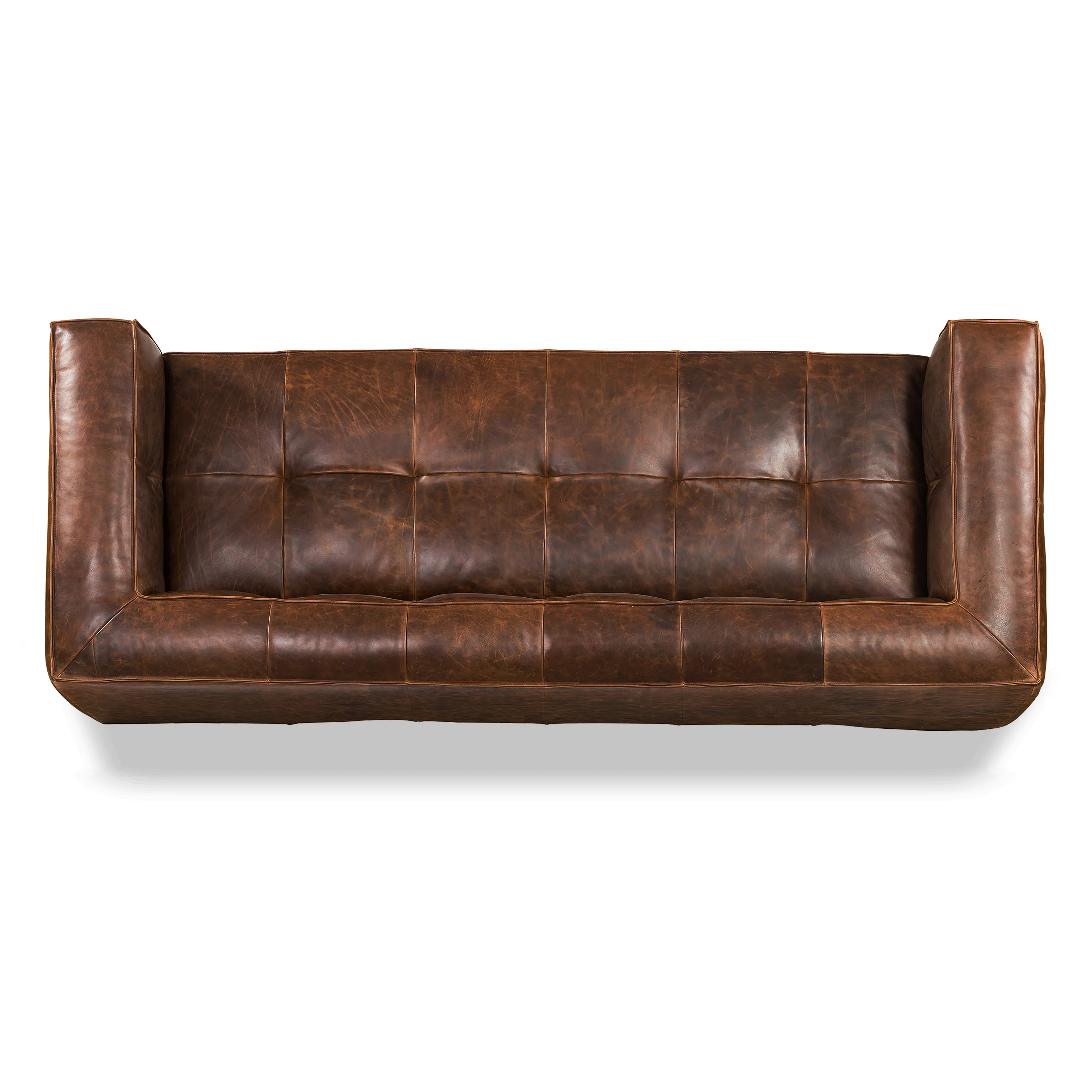 Capa 96.5" Leather Sofa | Chocolate Brown - Image 5
