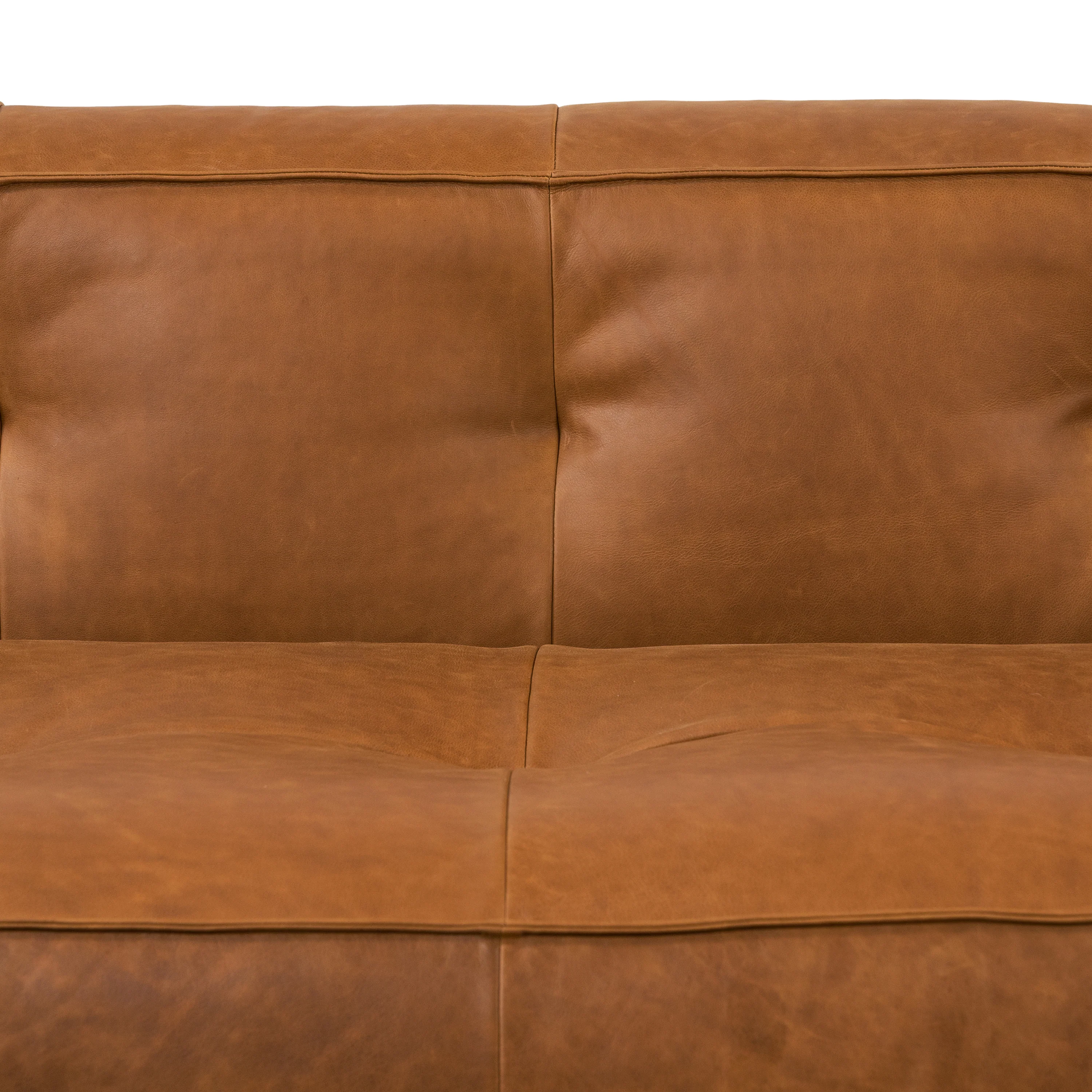 Capa 96.5" Leather Sofa | Saddle Tan - Image 10