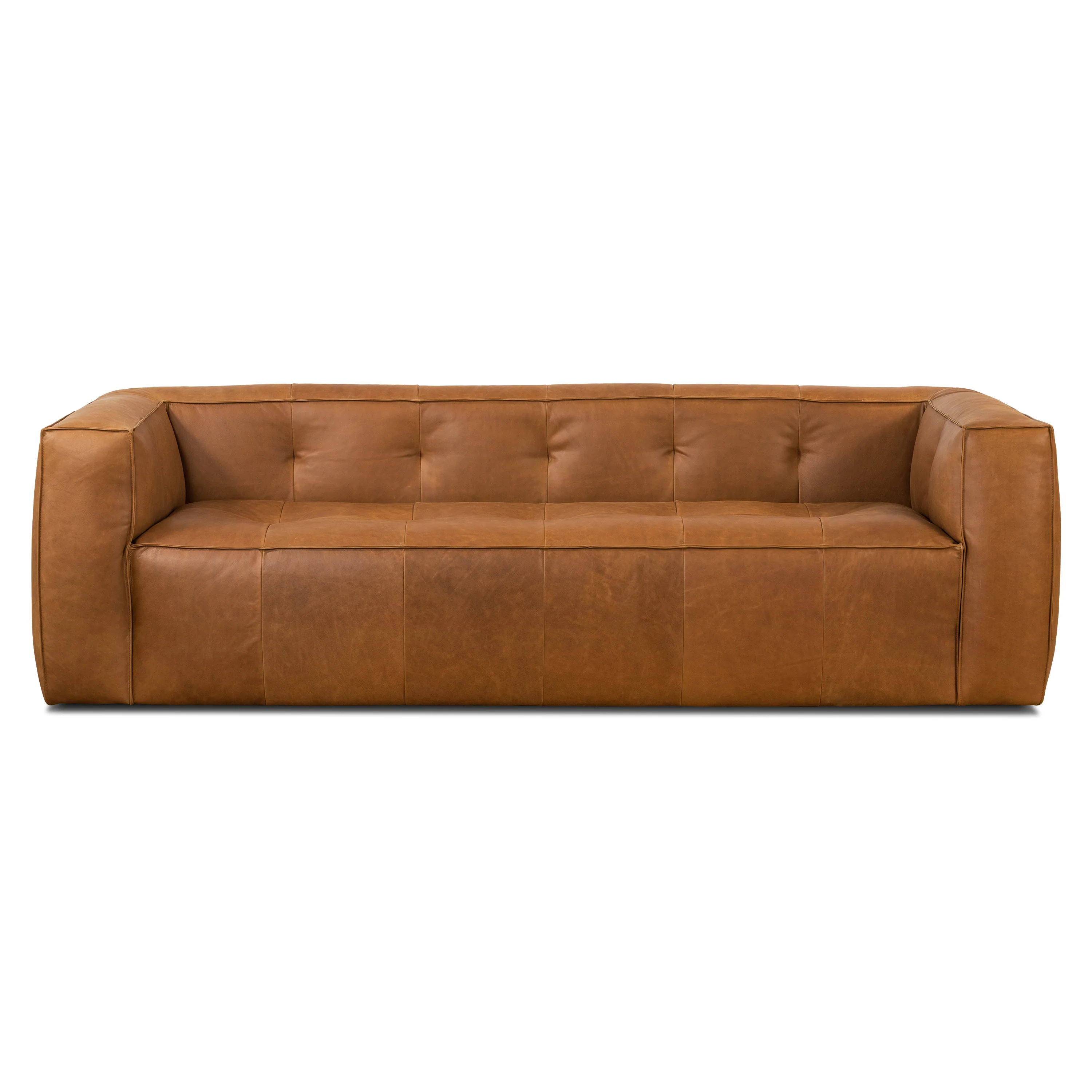 Capa 96.5" Leather Sofa | Saddle Tan - Image 4