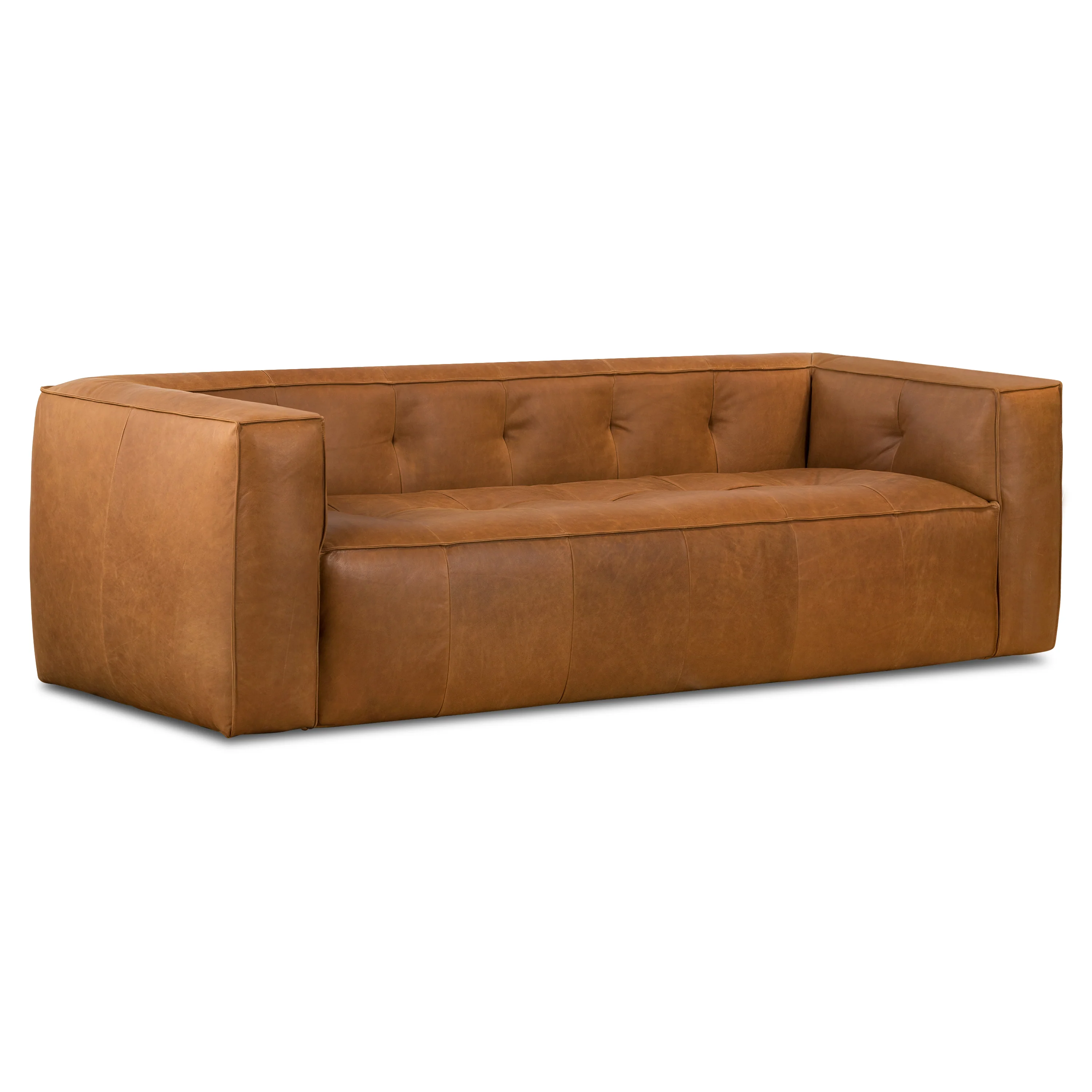 Capa 96.5" Leather Sofa | Saddle Tan - Image 6