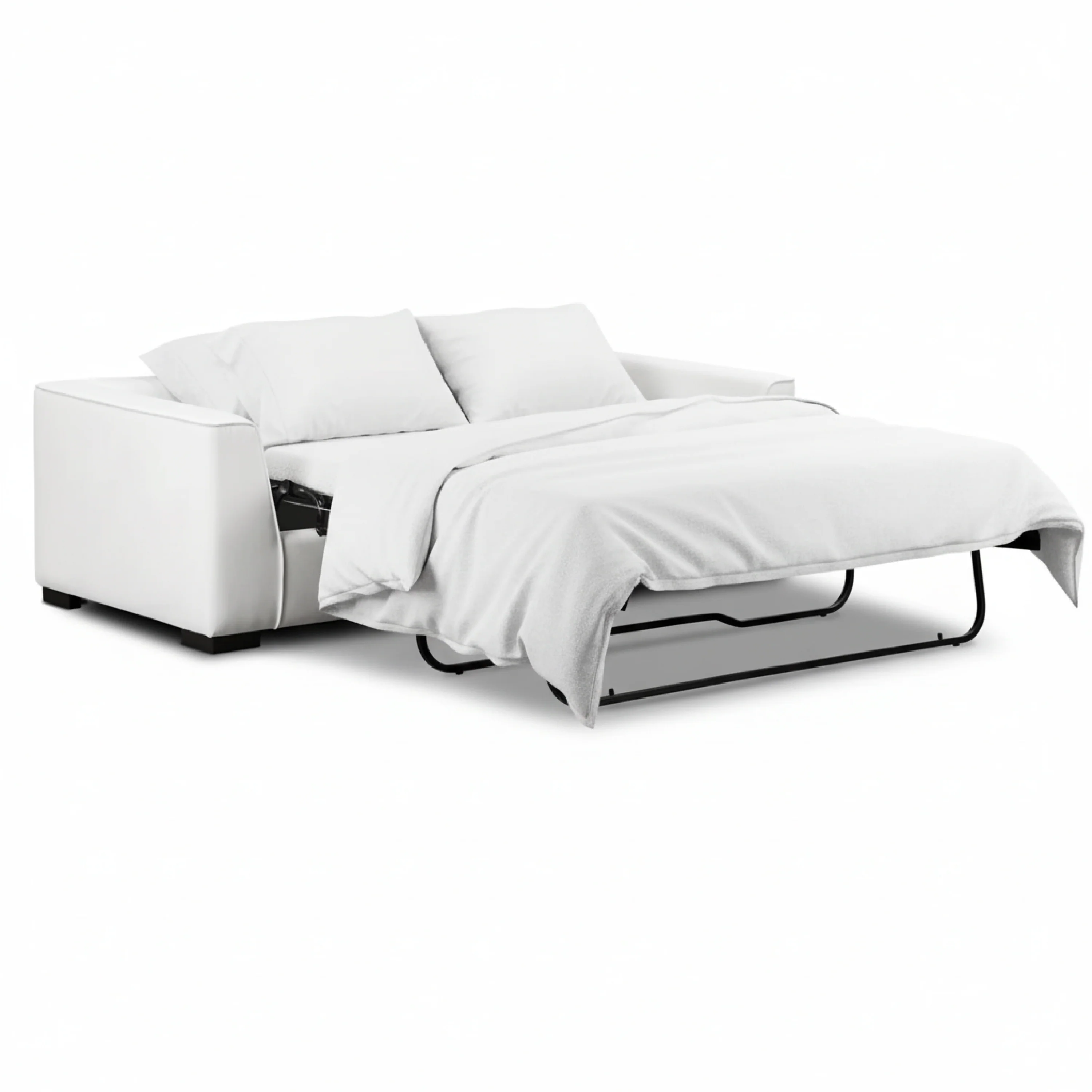 Capri 86" Pull-Out Sofa Bed | Cotton White - Image 2