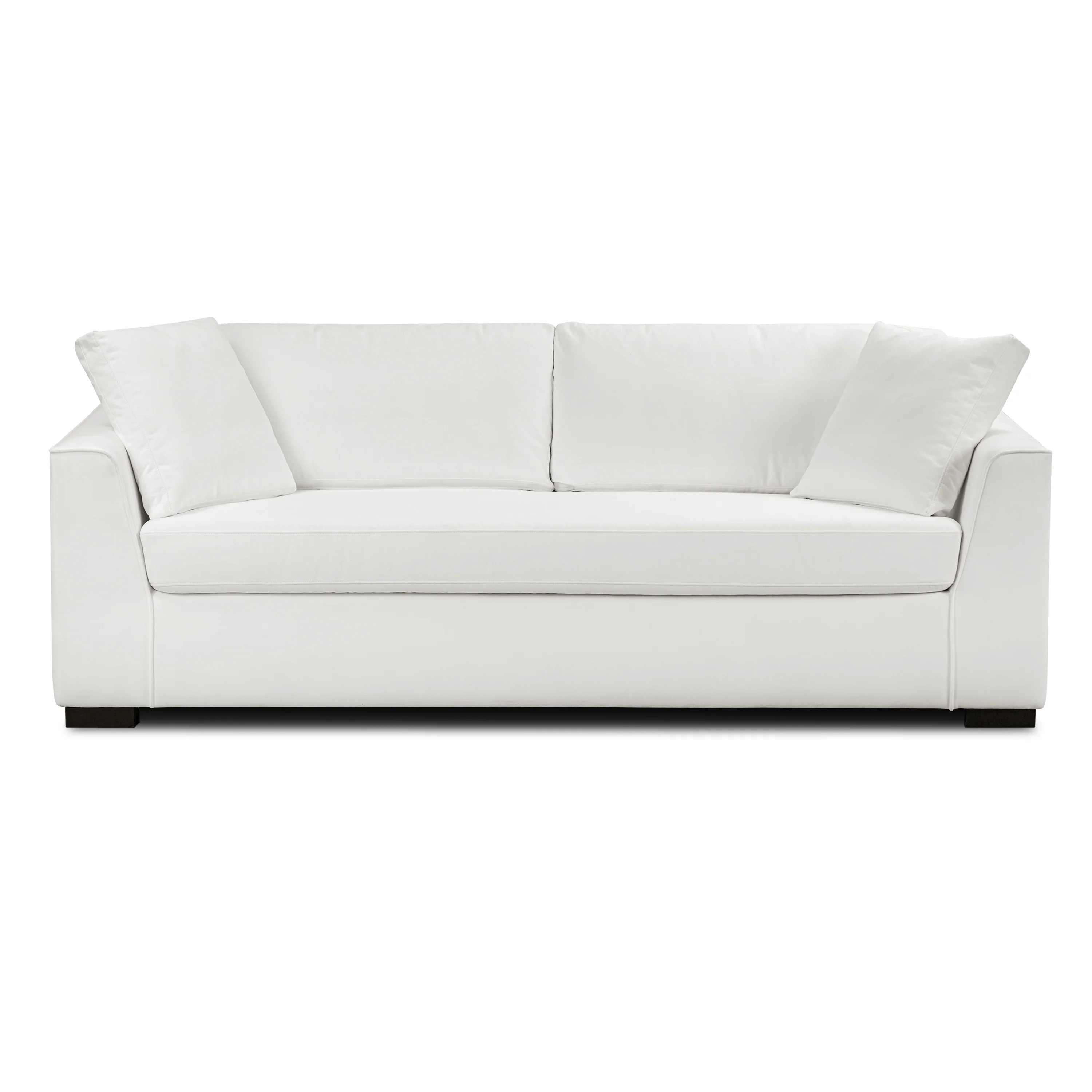 Capri 86" Pull-Out Sofa Bed | Cotton White - Image 3