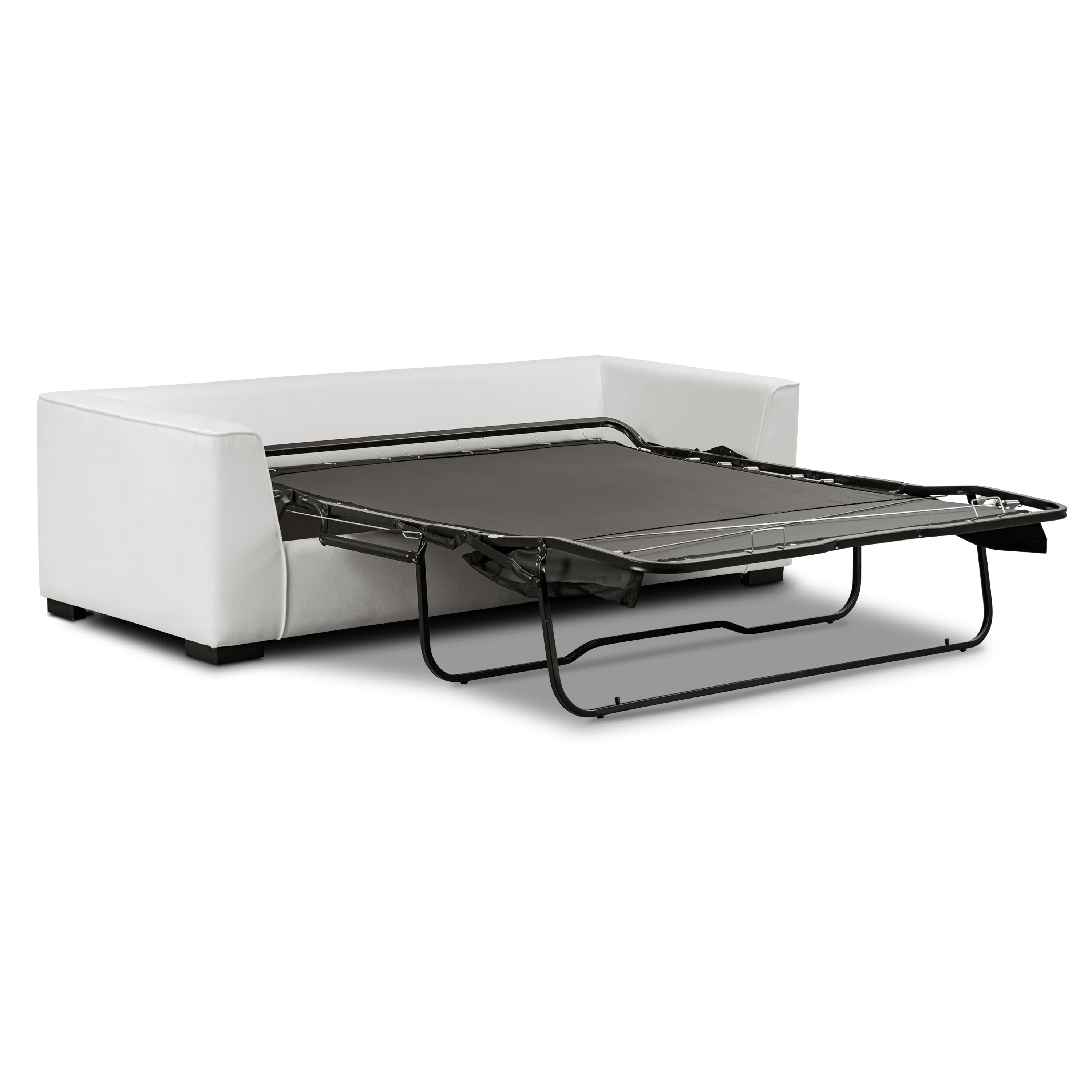 Capri 86" Pull-Out Sofa Bed | Cotton White - Image 5