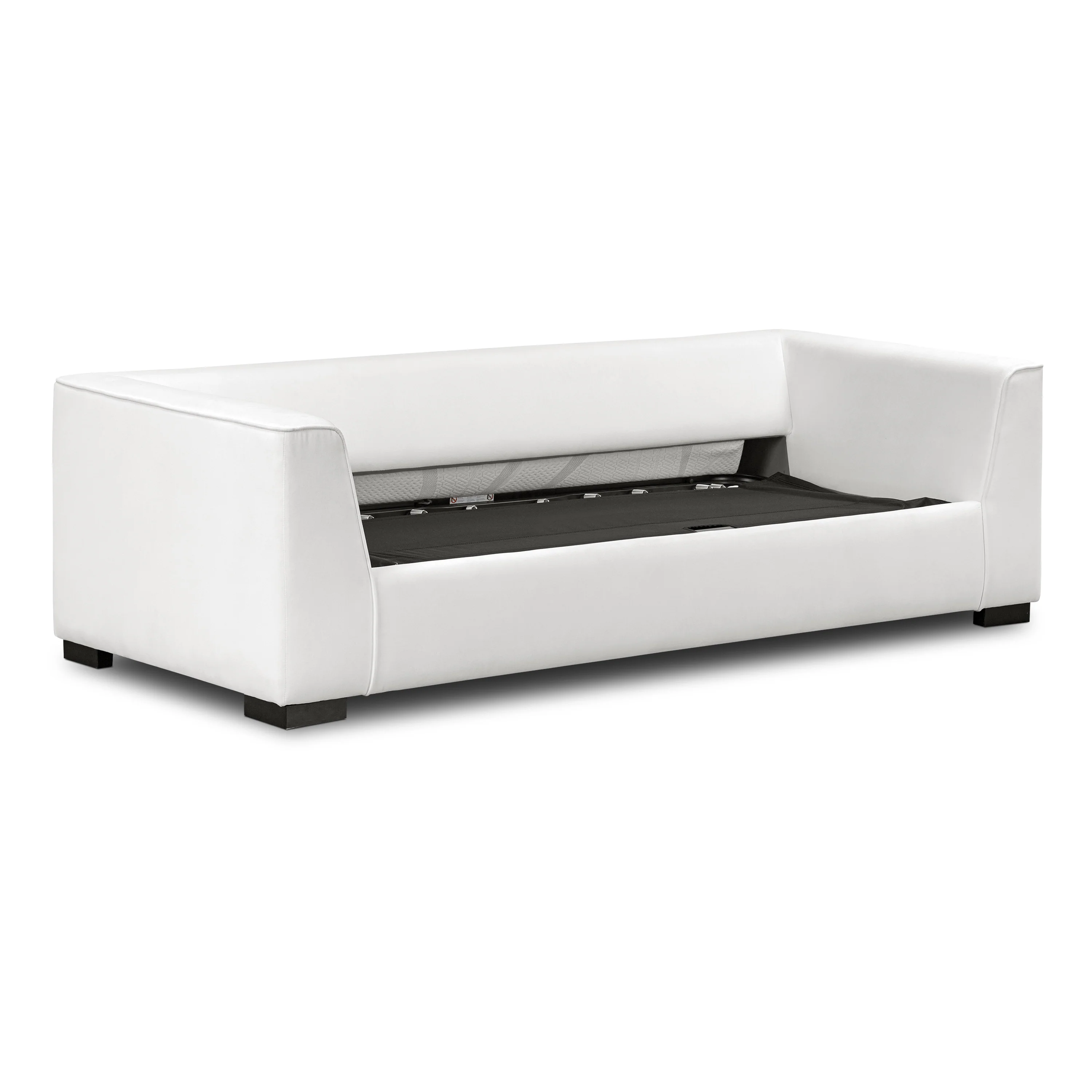 Capri 86" Pull-Out Sofa Bed | Cotton White - Image 7