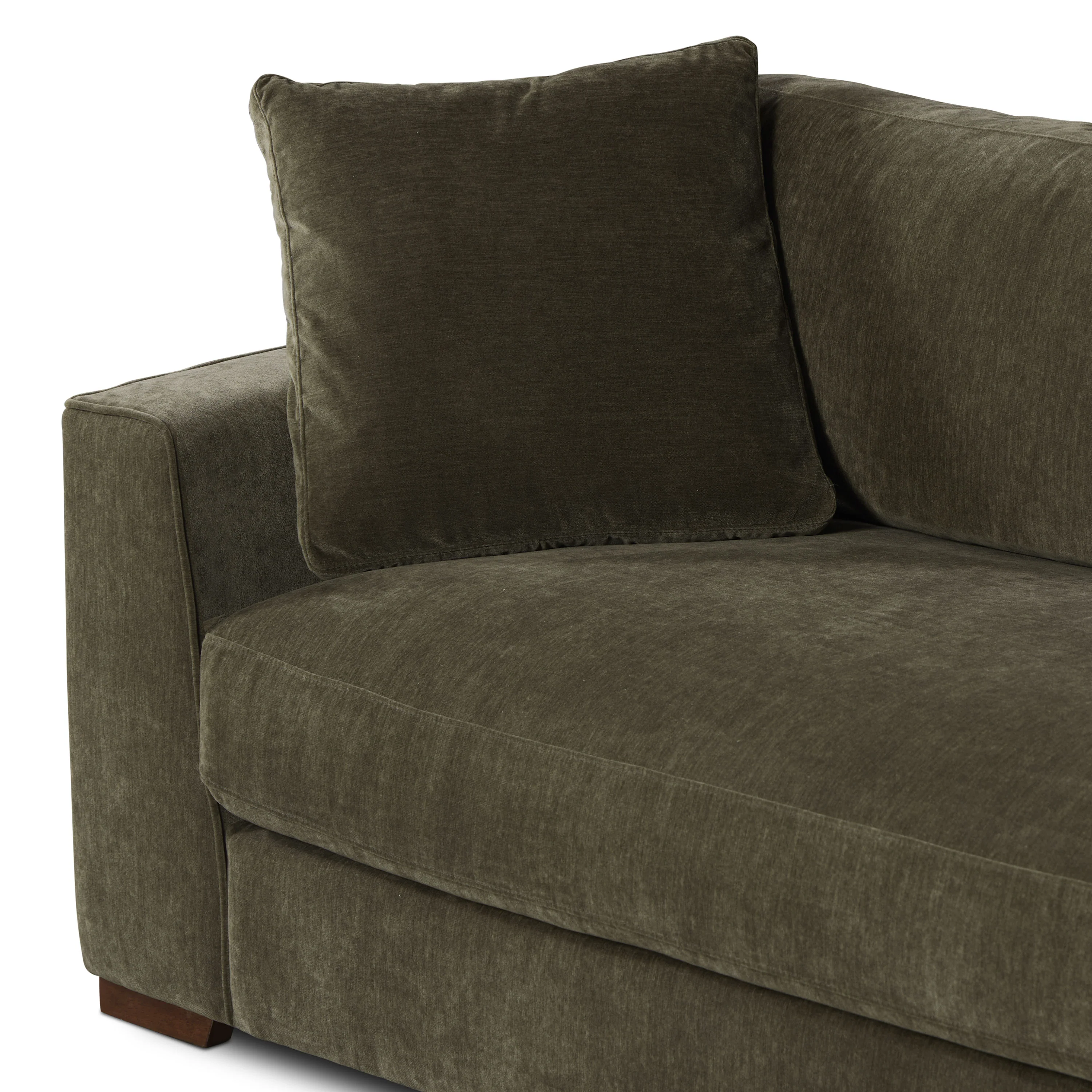 Capri 99" Velvet Sofa | Lume Green - Image 14