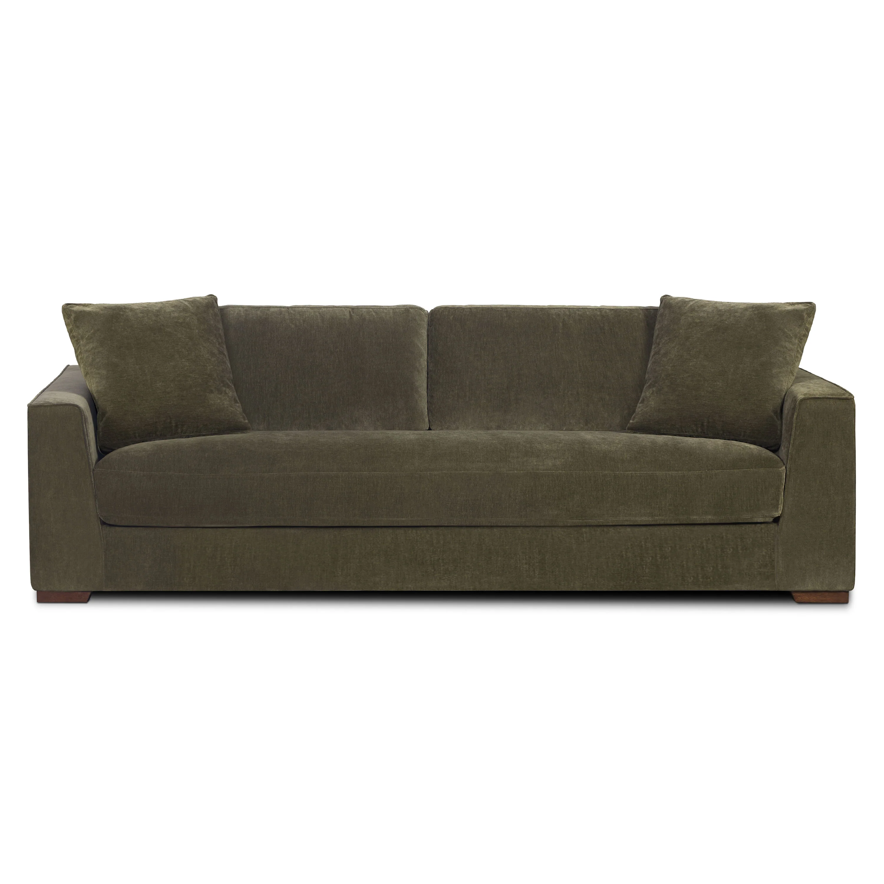 Capri 99" Velvet Sofa | Lume Green - Image 4