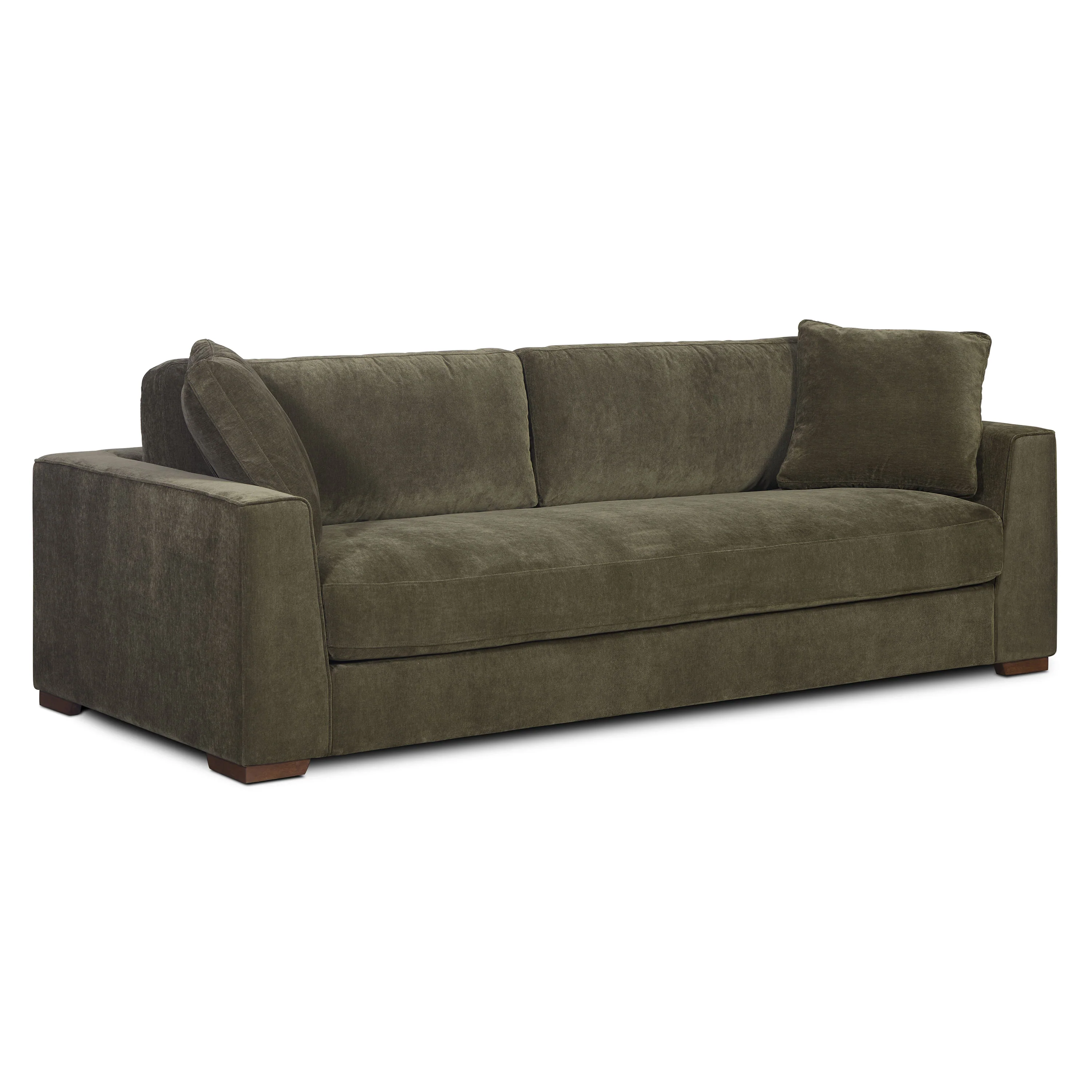 Capri 99" Velvet Sofa | Lume Green - Image 5