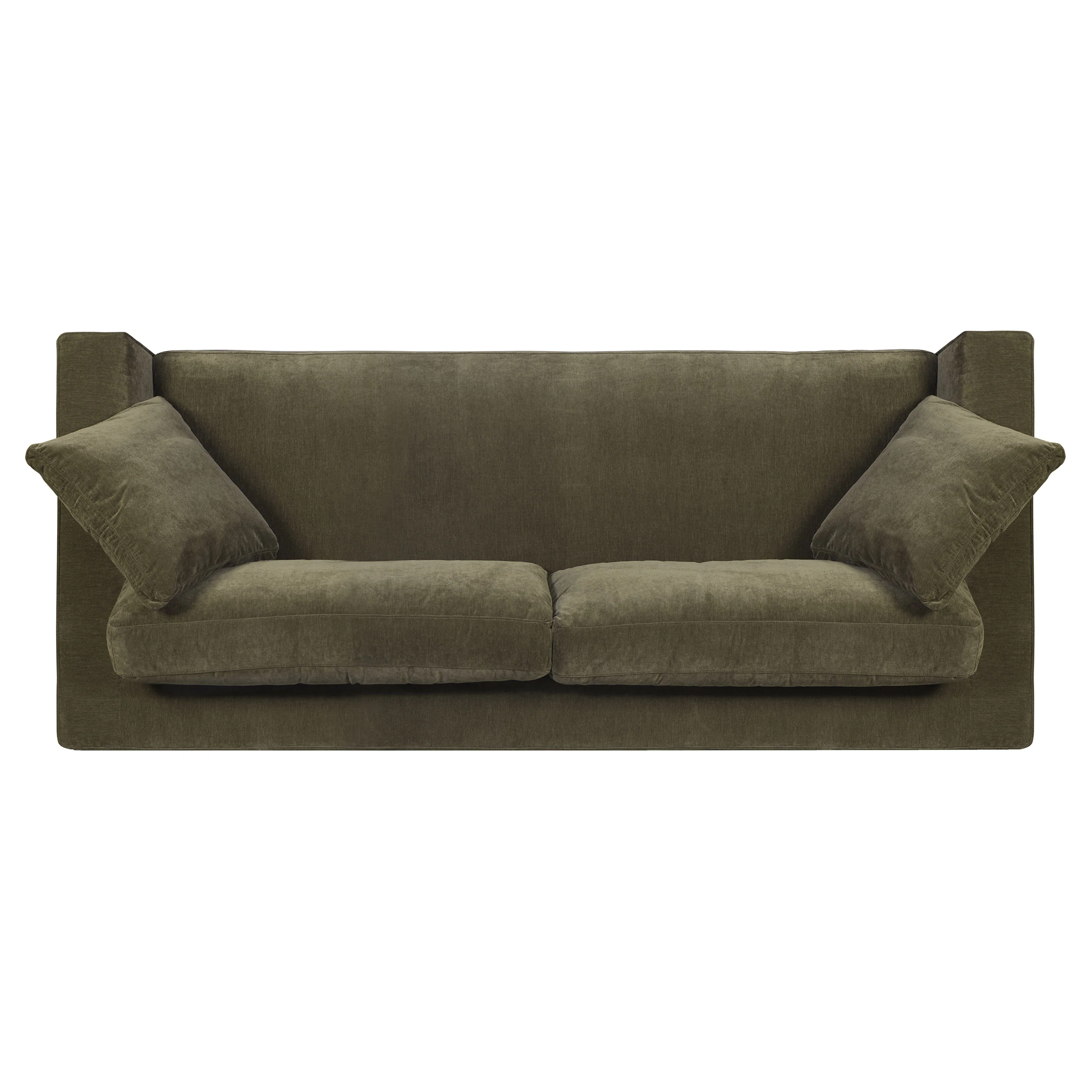 Capri 99" Velvet Sofa | Lume Green - Image 7
