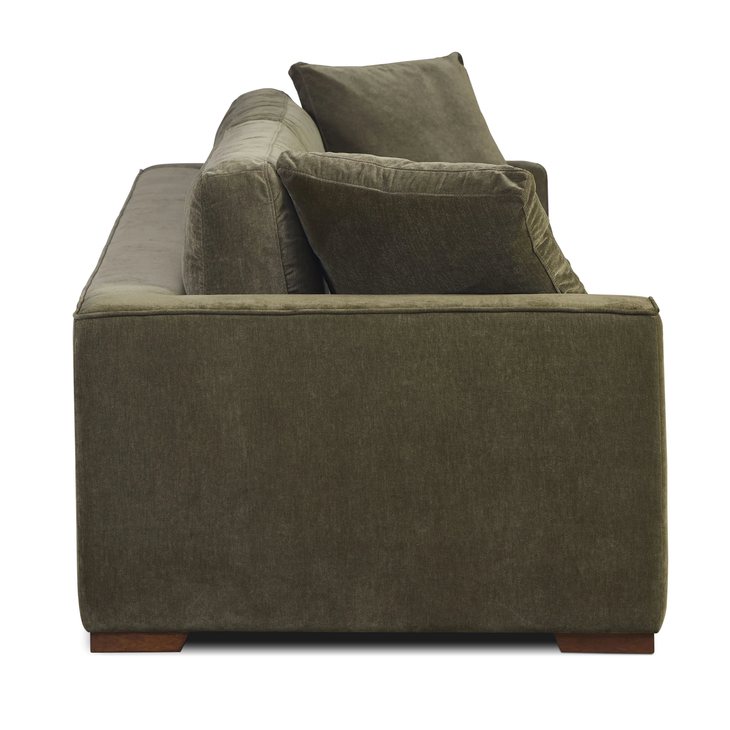 Capri 99" Velvet Sofa | Lume Green - Image 9