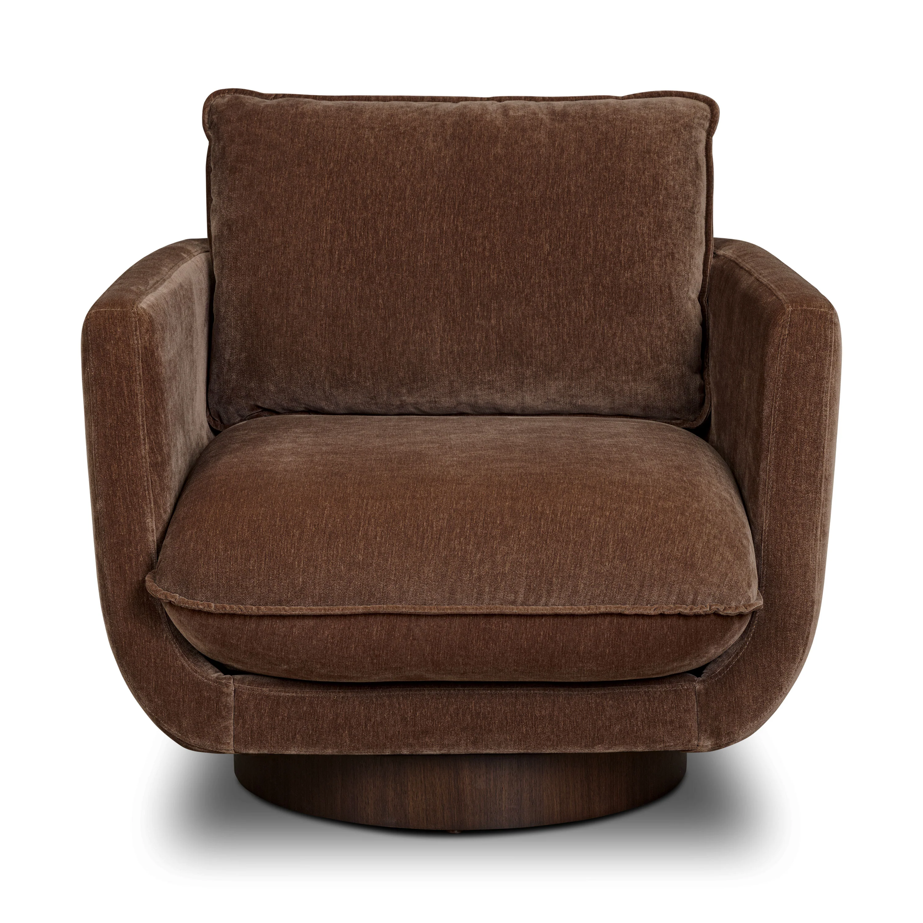 Carla Swivel Lounge Chair | Bronzer Brown - Image 4