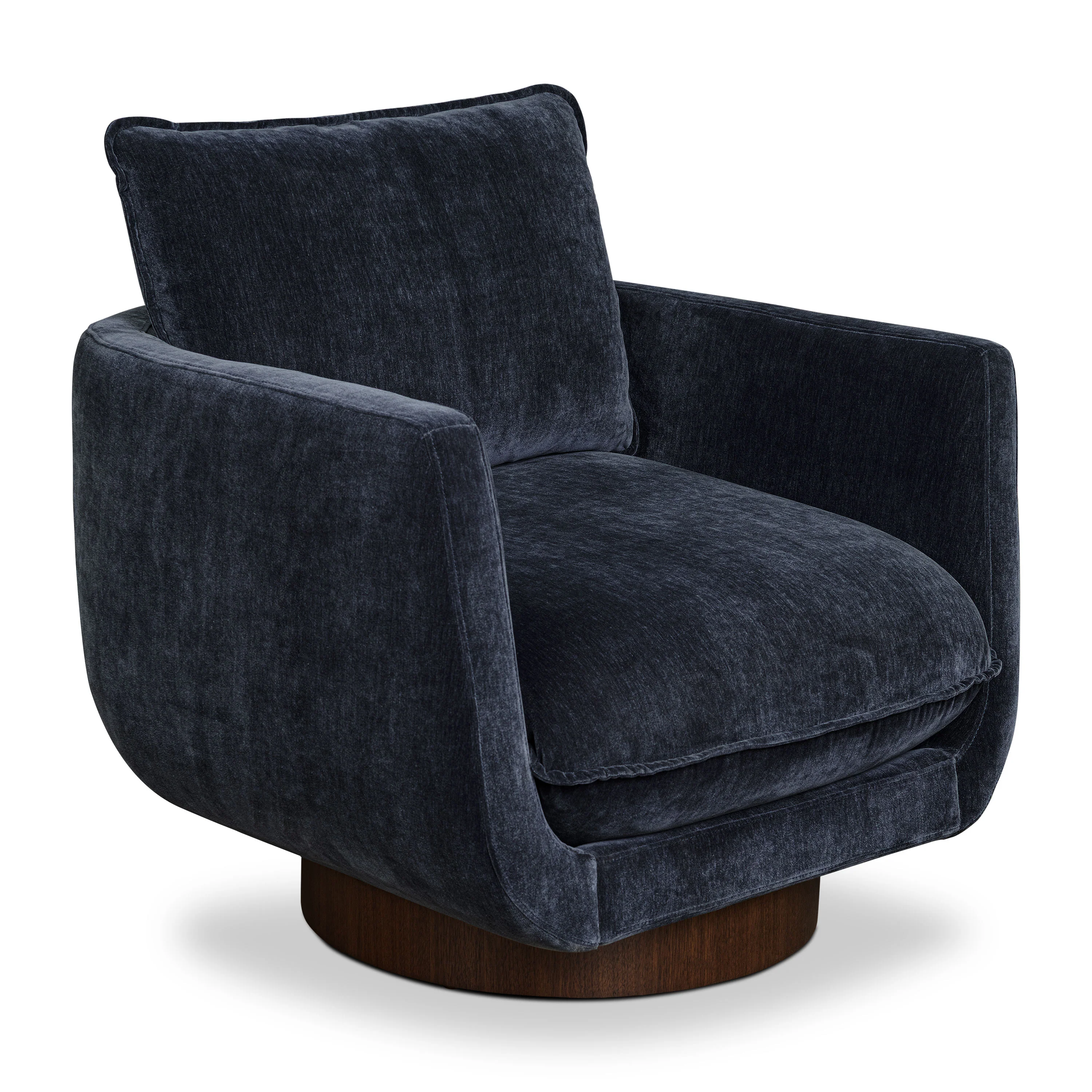 Carla Swivel Lounge Chair | Mystic Blue - Image 3
