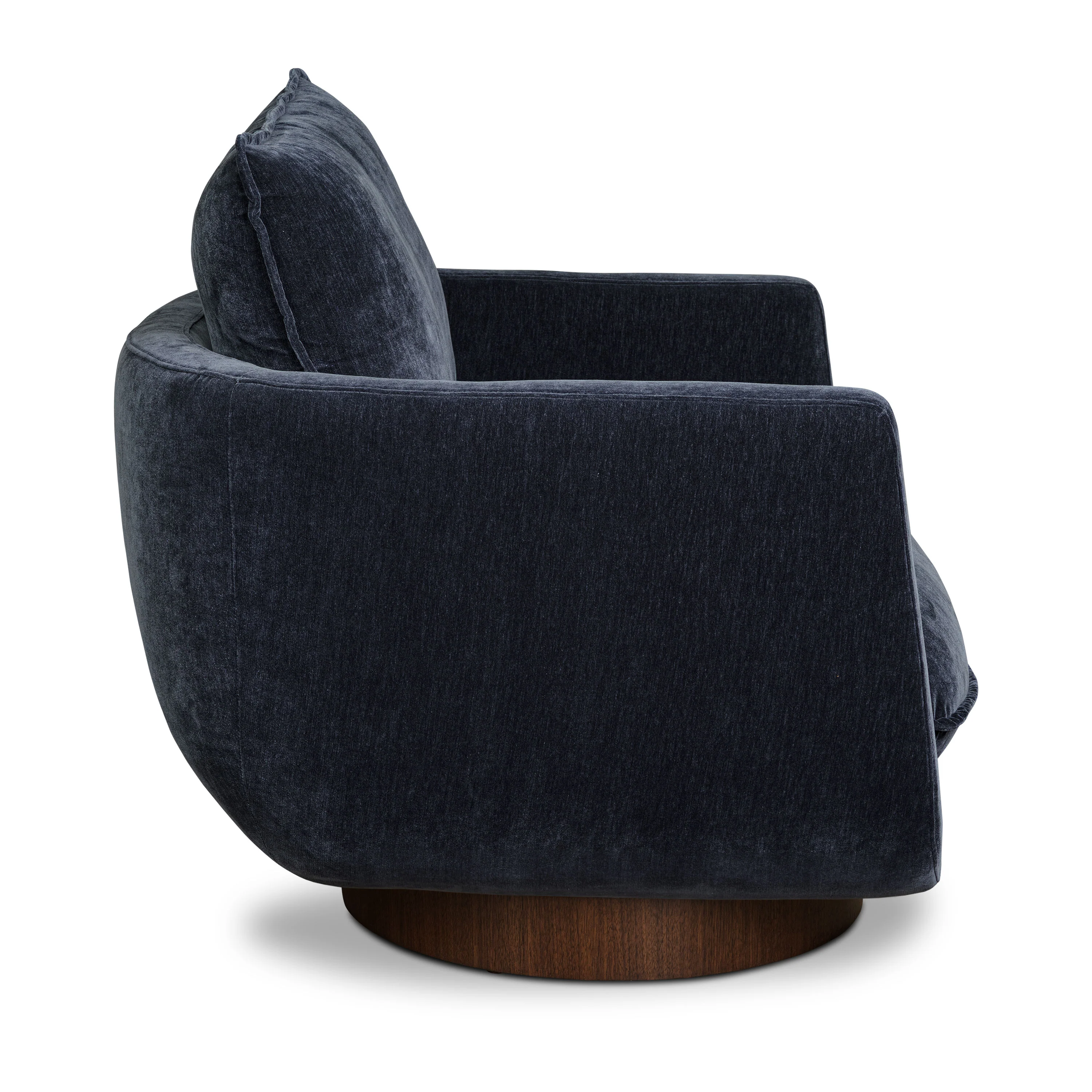 Carla Swivel Lounge Chair | Mystic Blue - Image 4
