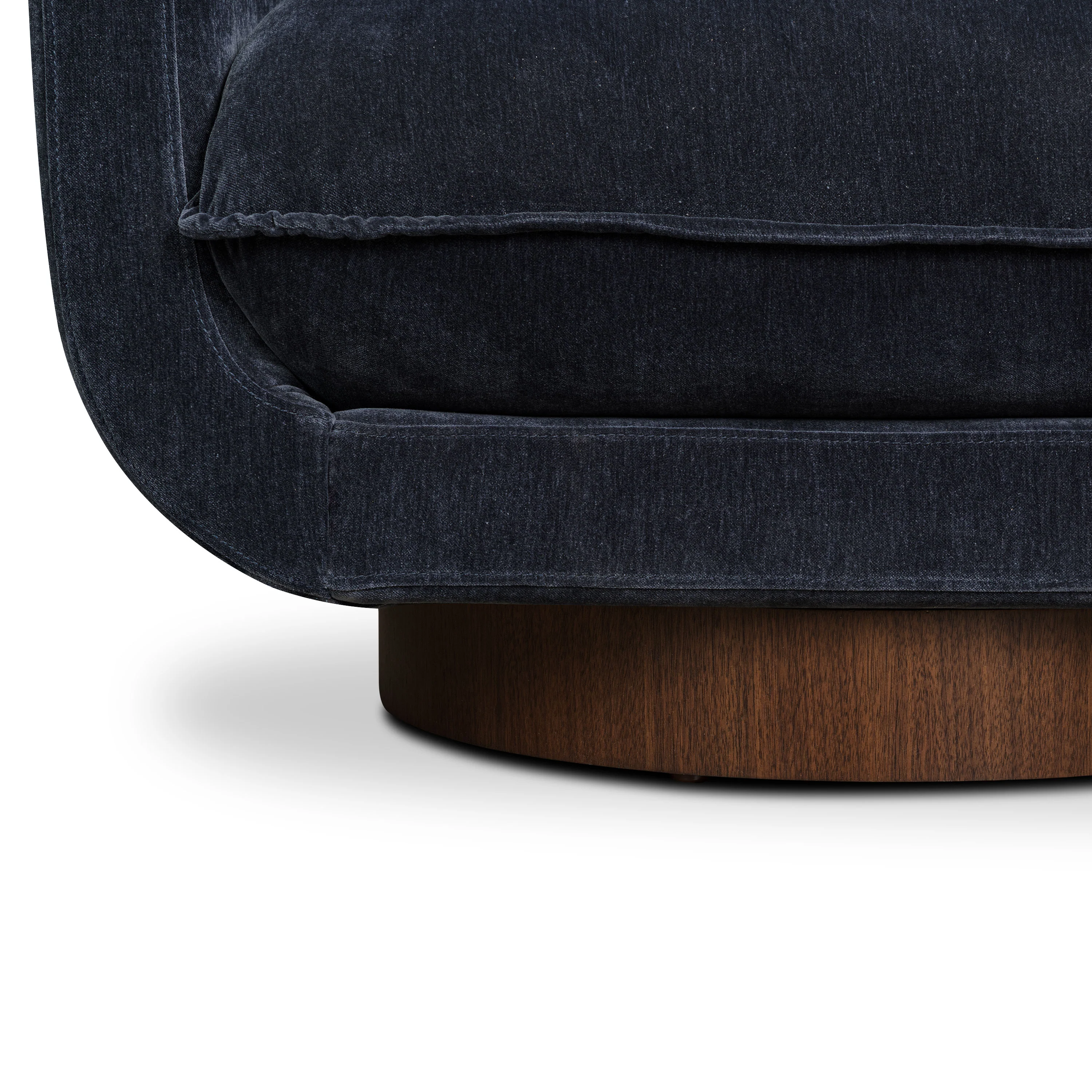 Carla Swivel Lounge Chair | Mystic Blue - Image 9