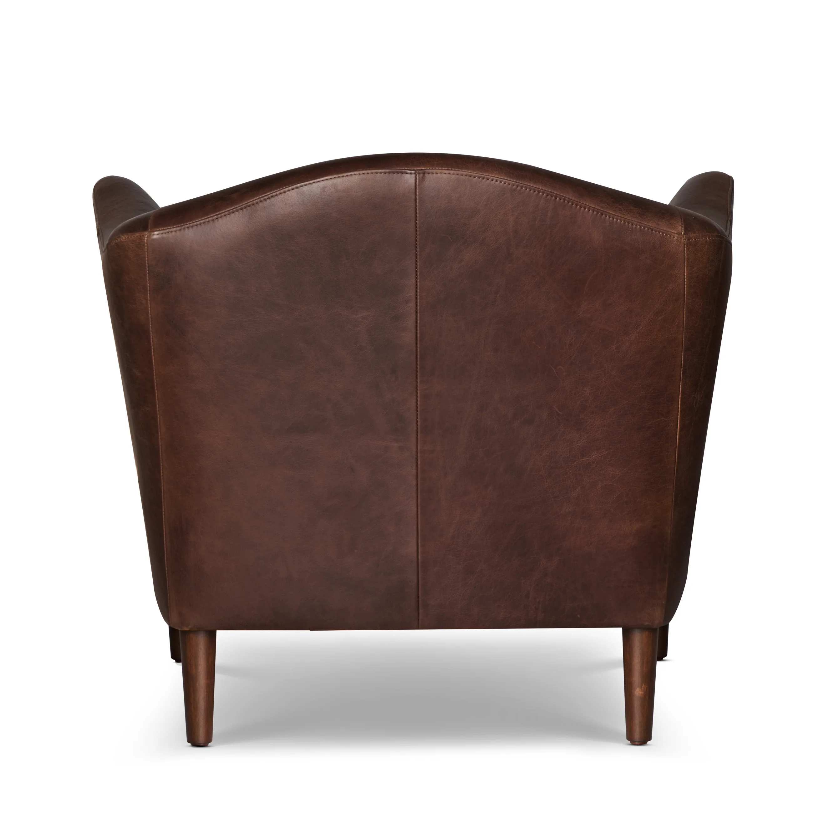 Carmel Leather Lounge Chair | Chocolate Brown - Image 6