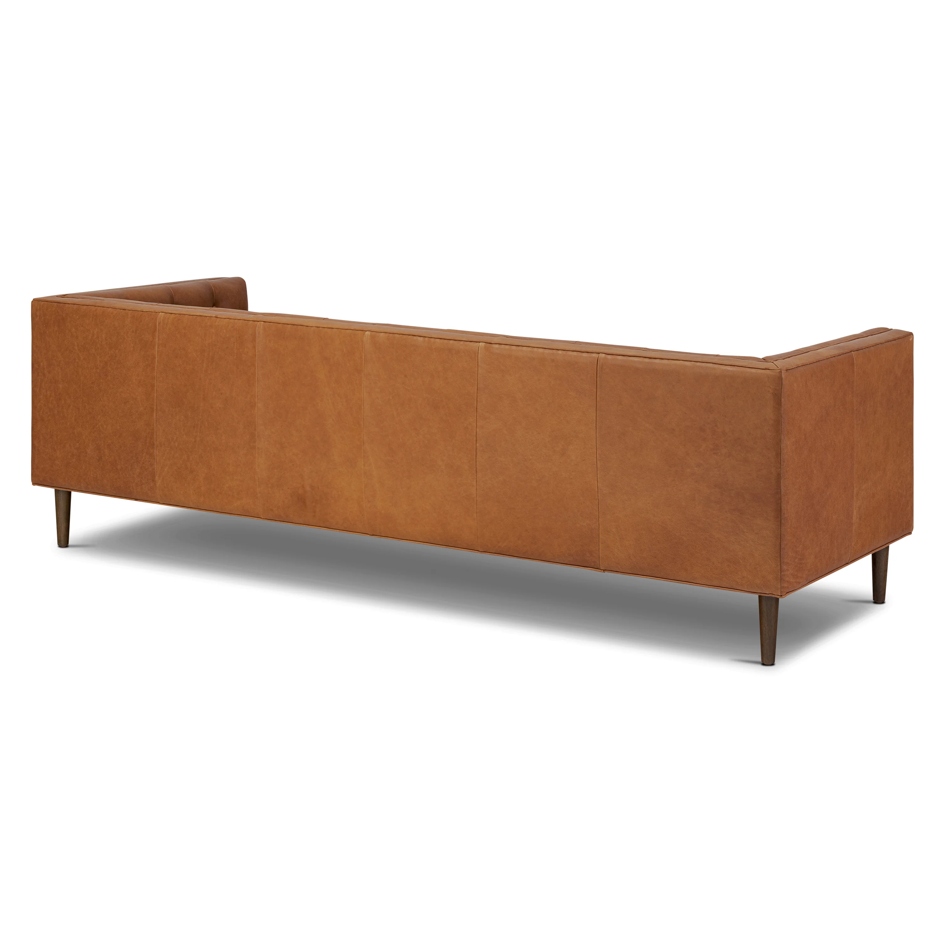Castel 88.5" Leather Sofa | Saddle Tan - Image 5