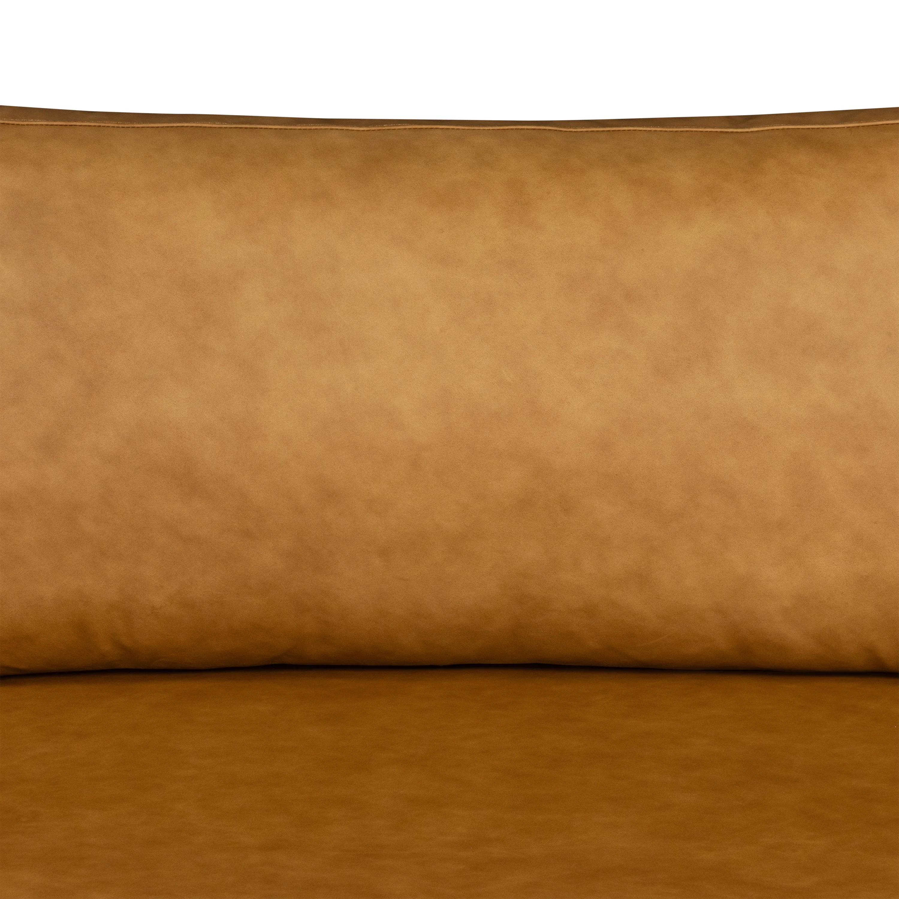 Catania 116.5" Leather Left-Facing Bumper Sectional Sofa | Cognac Tan - Image 8
