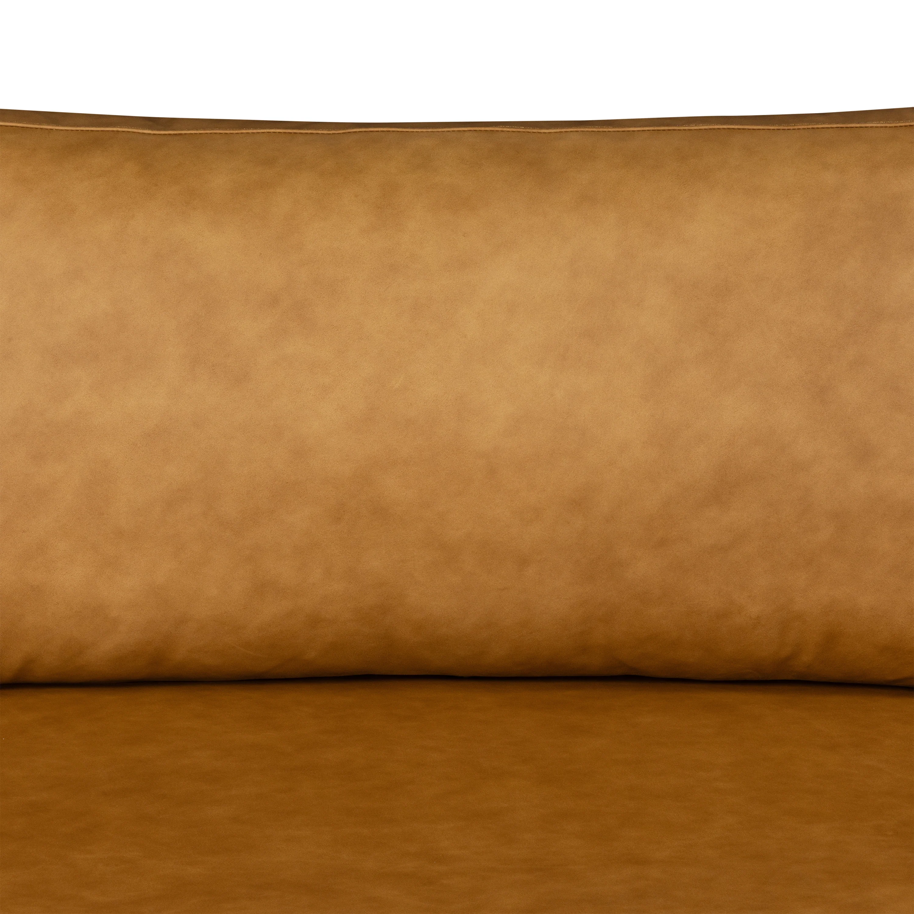 Catania 116.5" Leather Right-Facing Bumper Sectional Sofa | Cognac Tan - Image 8