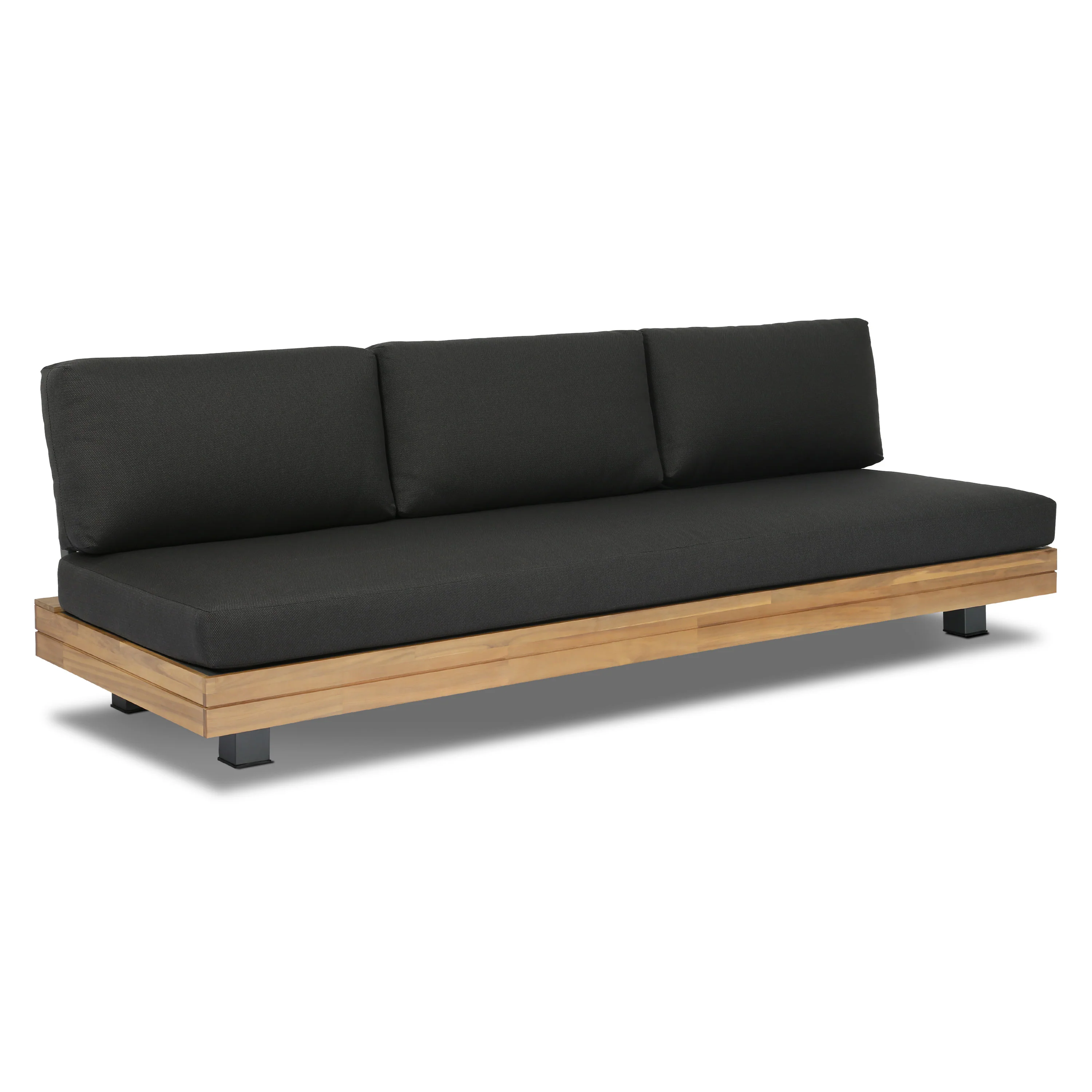 Celenza 3 Seat Sofa Bench | Dark Grey - Image 4