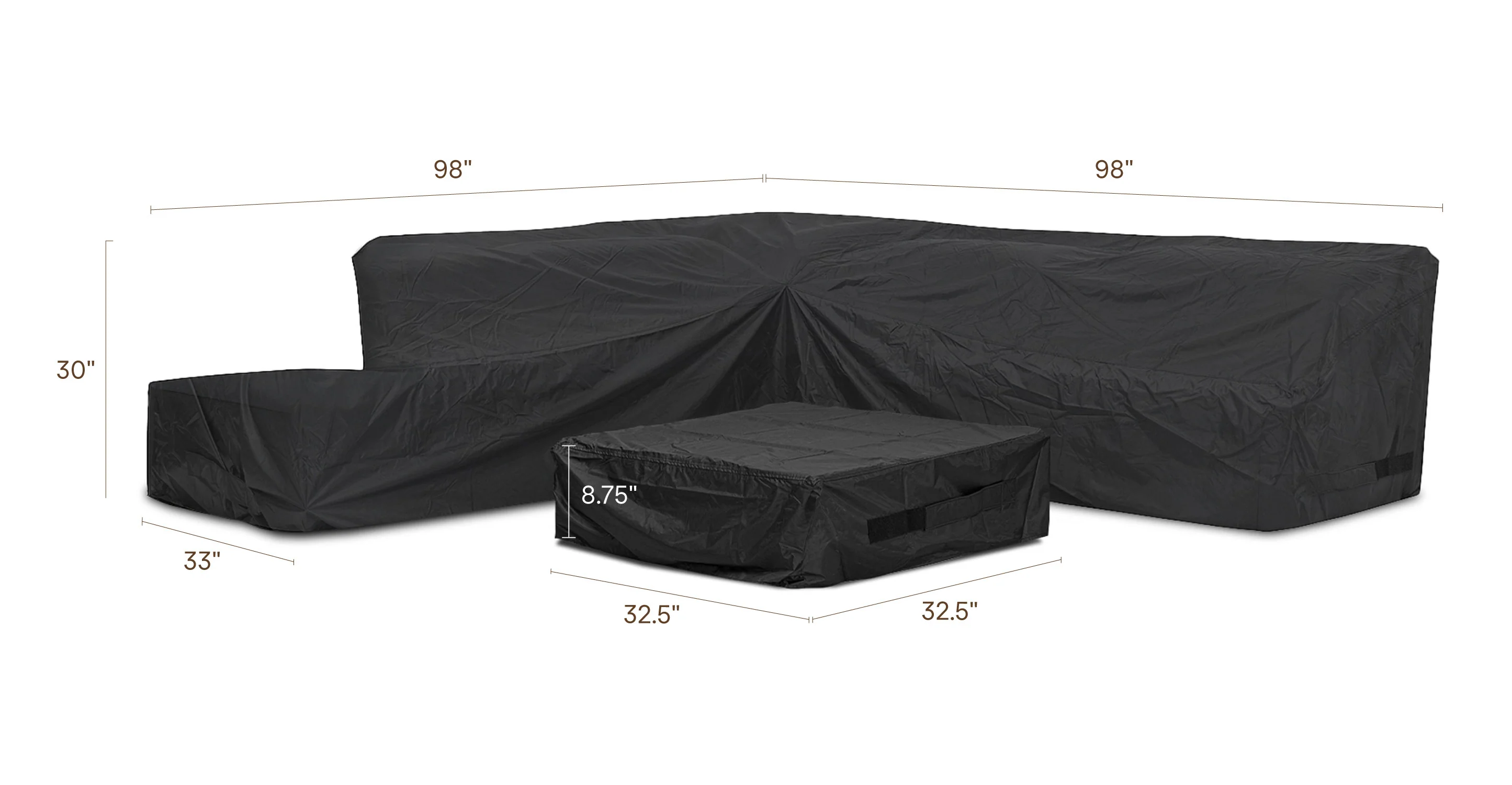 Celenza Corner Set - Protective Cover | Black - Image 9